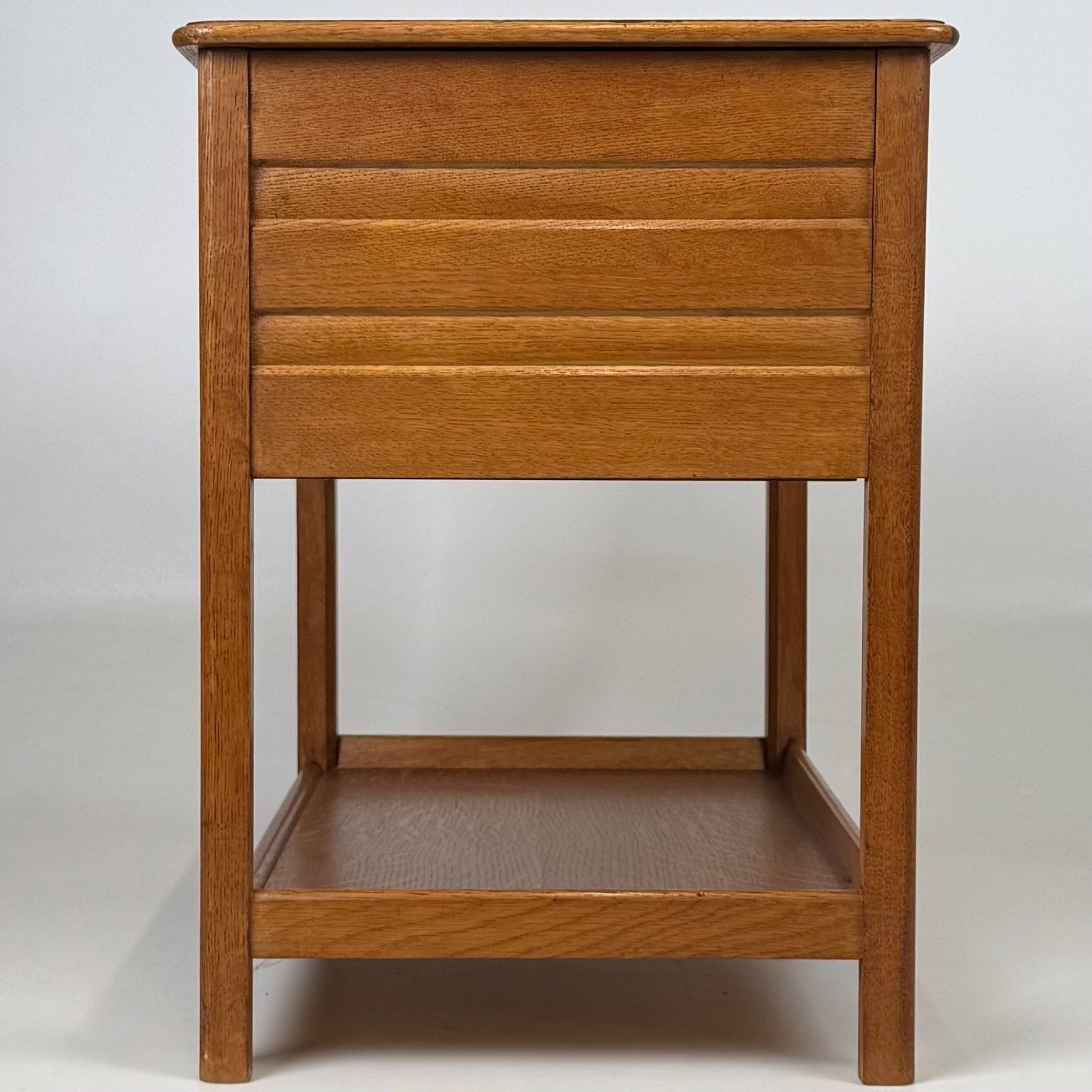 Antique 20th Century Good Quality Storage Box On Stand In Oak photo Furniture