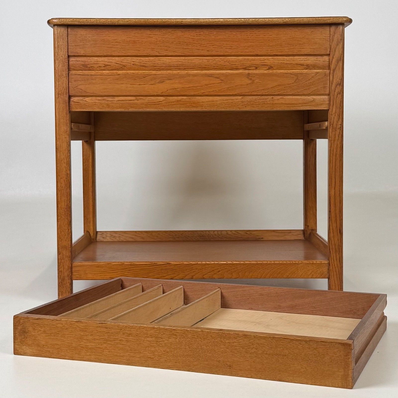 photo for sale Antique 20th Century Good Quality Storage Box On Stand In Oak