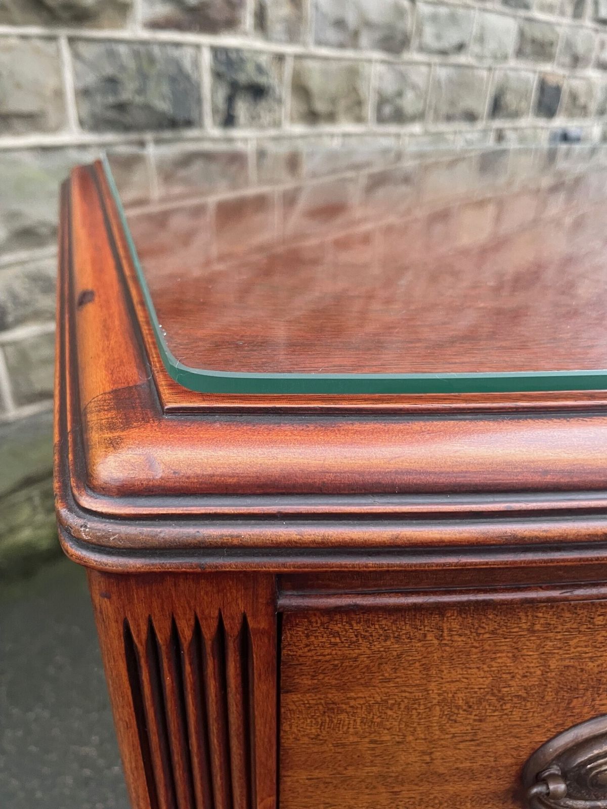 Quality Mahogany Bow Front Chest Of Draws photo for sale