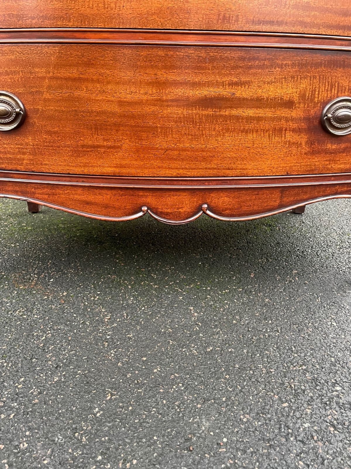 Furniture Quality Mahogany Bow Front Chest Of Draws photo