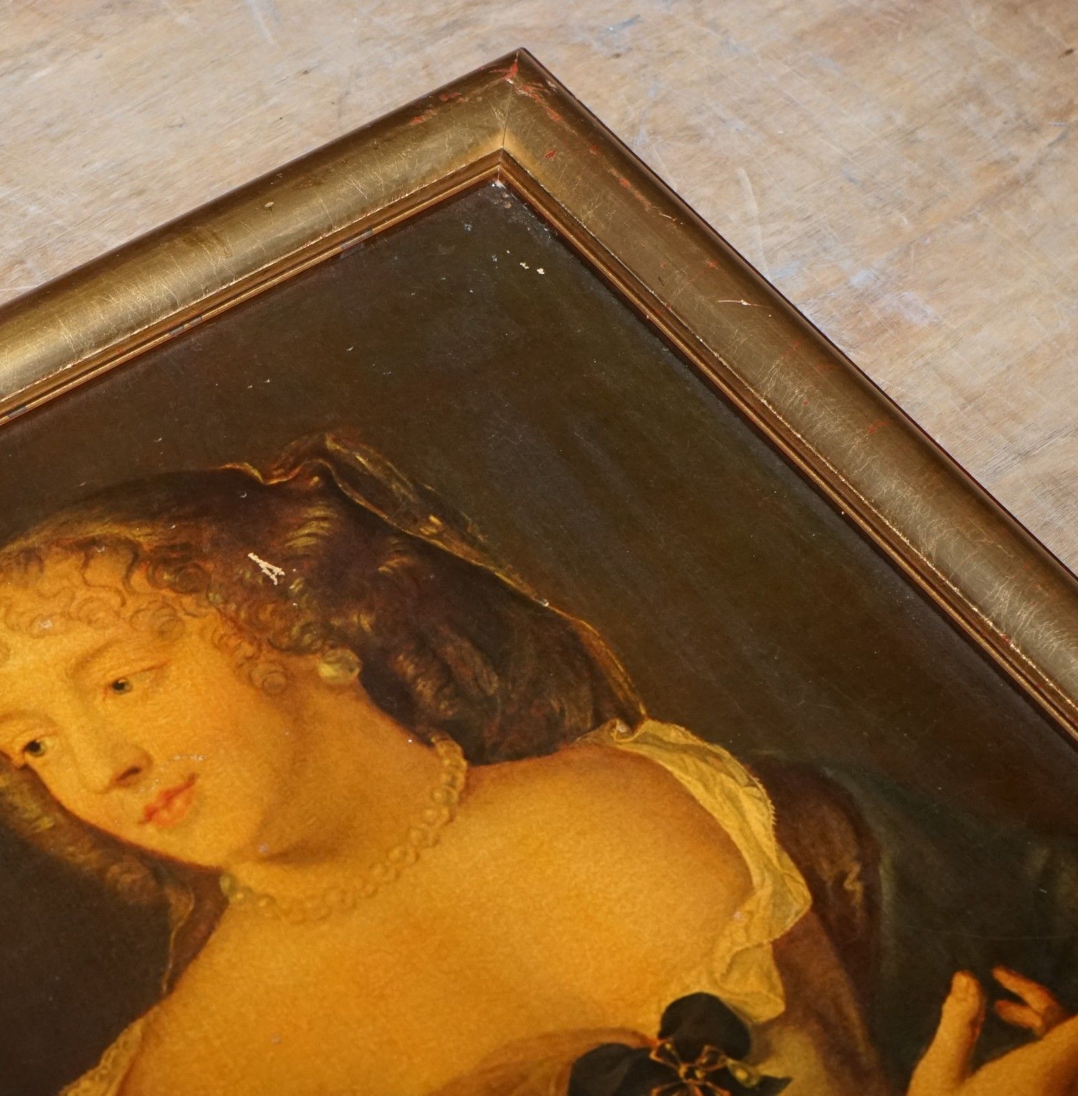 Vintage Print In Gilted Frame Madame De Sévigné French Aristocrat 86 X 56 Cm photo vinterior