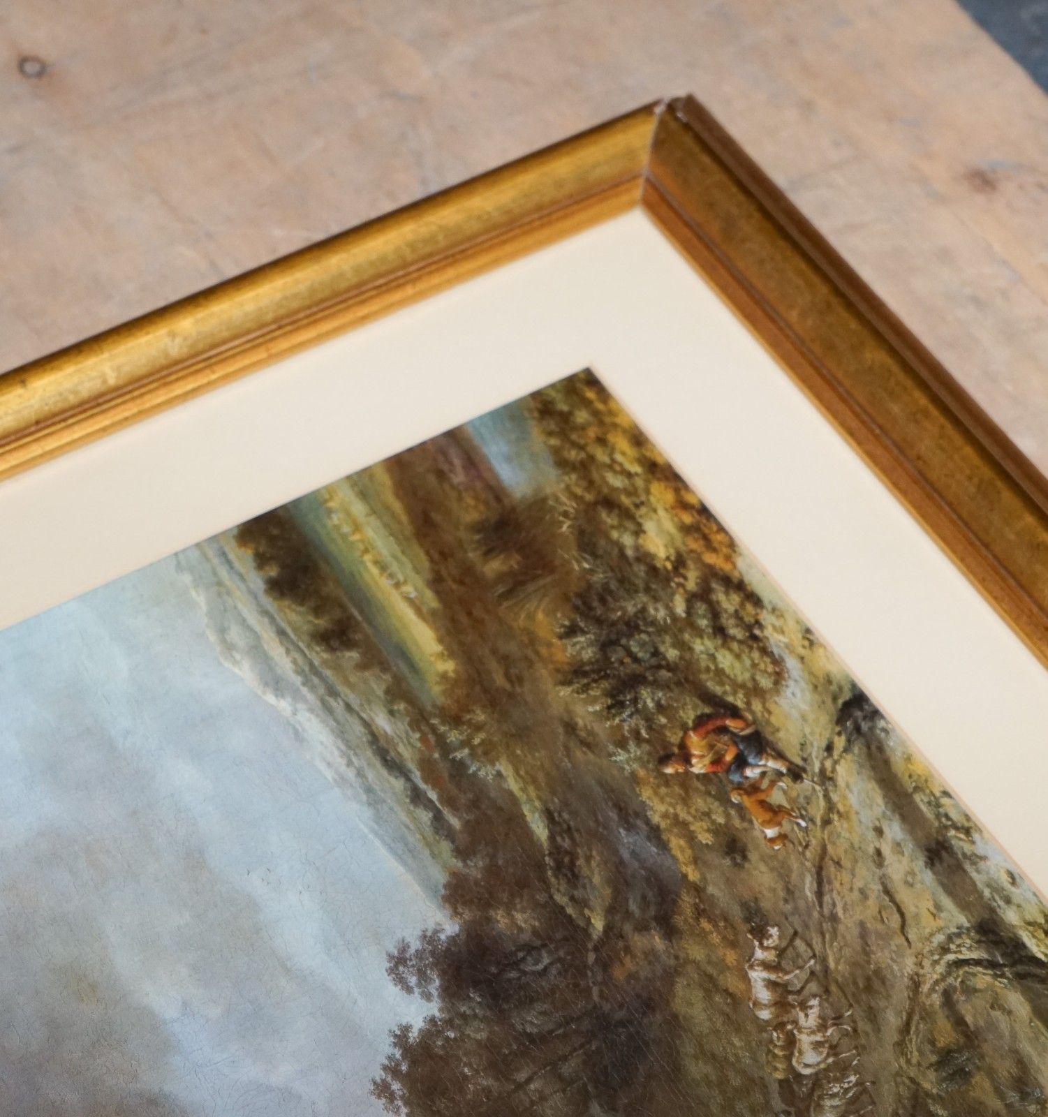 Vintage Framed Print In Gold Frame By Dutch Painter Jan Wijnants 74 X 87 Cm photo buy