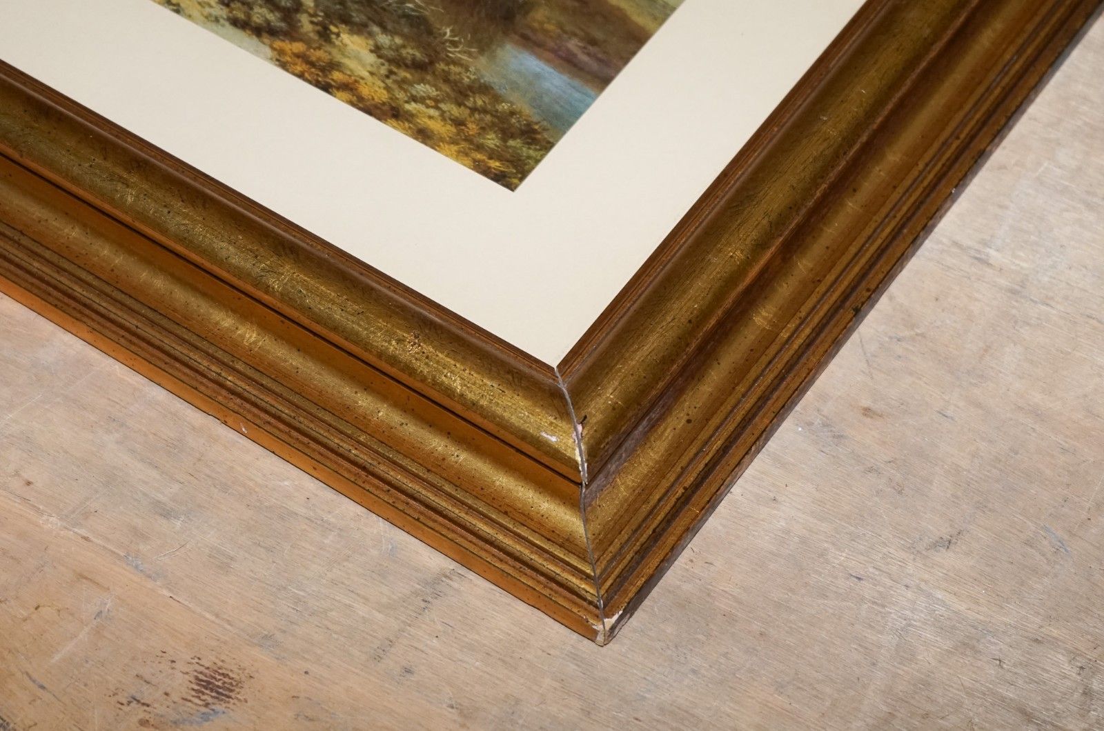 photo furniture Vintage Framed Print In Gold Frame By Dutch Painter Jan Wijnants 74 X 87 Cm
