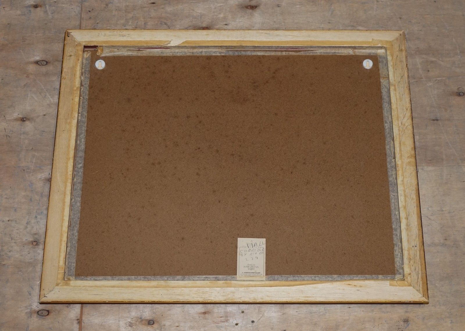 350.0 Vintage Framed Print In Gold Frame By Dutch Painter Jan Wijnants 74 X 87 Cm photo