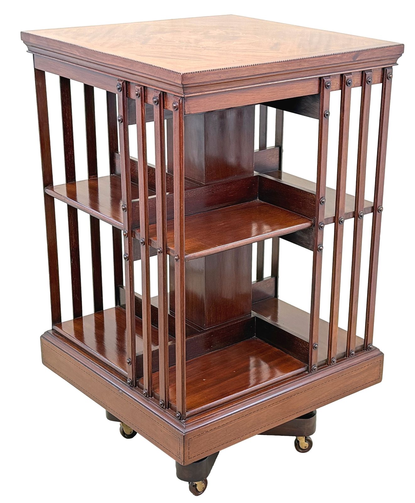 photo for sale Mahogany Late 19th Century Revolving Bookcase (England, Circa 1890)
