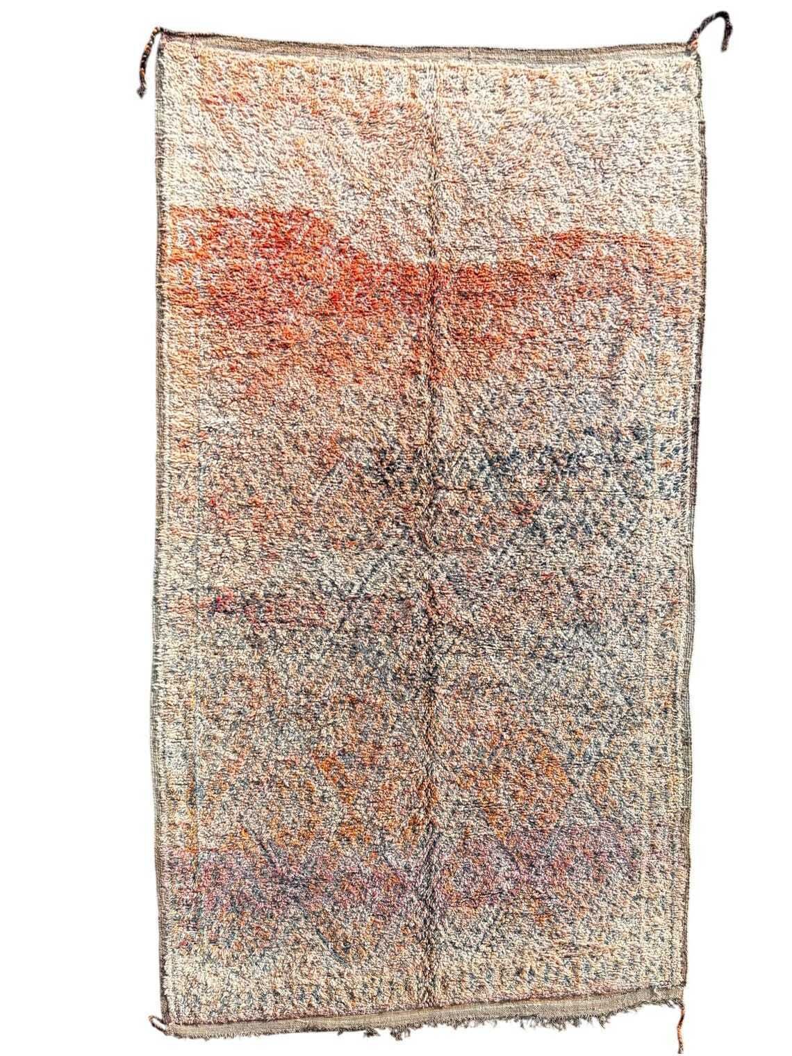 Vintage Moroccan Beni M’guild Rug 180x330 Cm  Authentic Handwoven Wool Berber Rug From The Atlas Mountains photo furniture