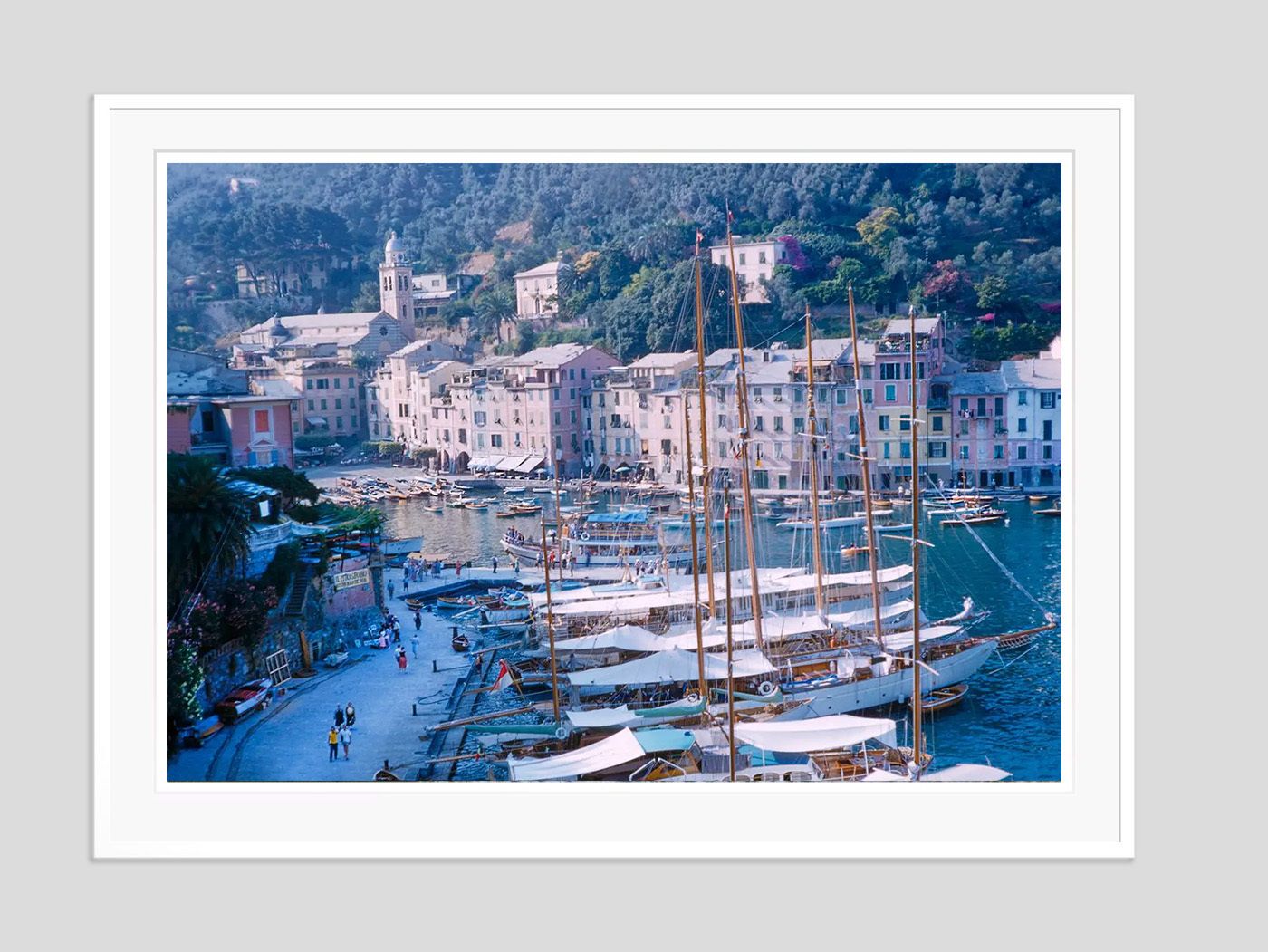 Toni Frissell 'Rapallo Port Genoa Italy' Archival Pigment Print Framed In White photo furniture