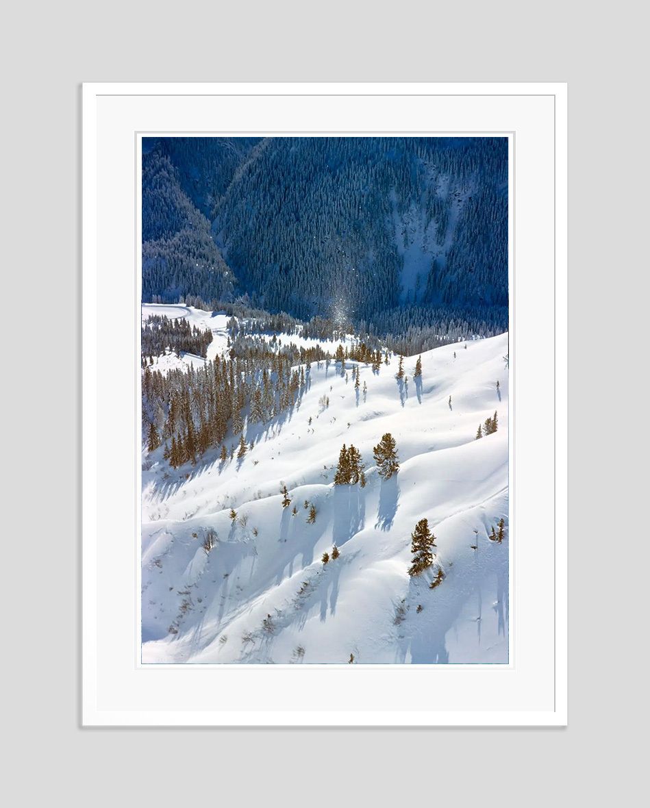 Toni Frissell 'St Anton Snow' Archival Pigment Print Framed In White photo furniture