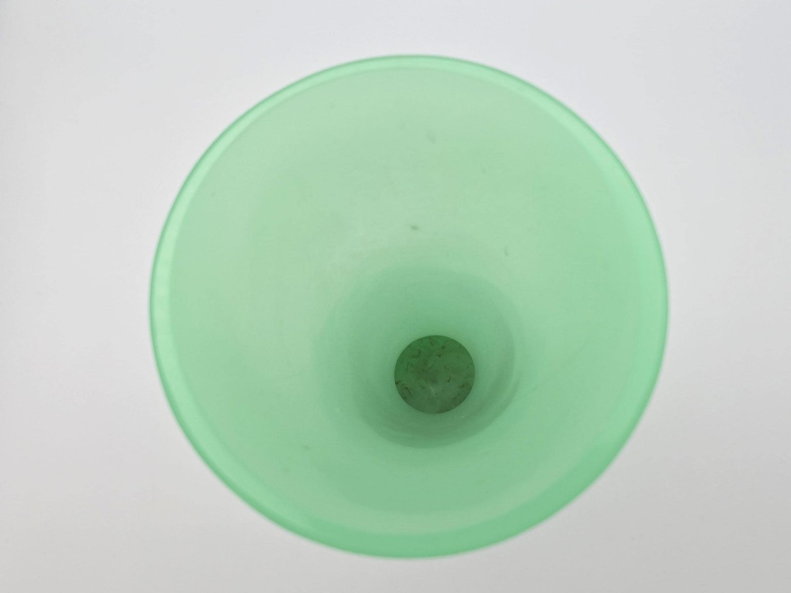 Antique Uranium Glass Schindler And Co Vase   Jadeite Translucent Green Vase C. 1900   Uv Active photo vintage