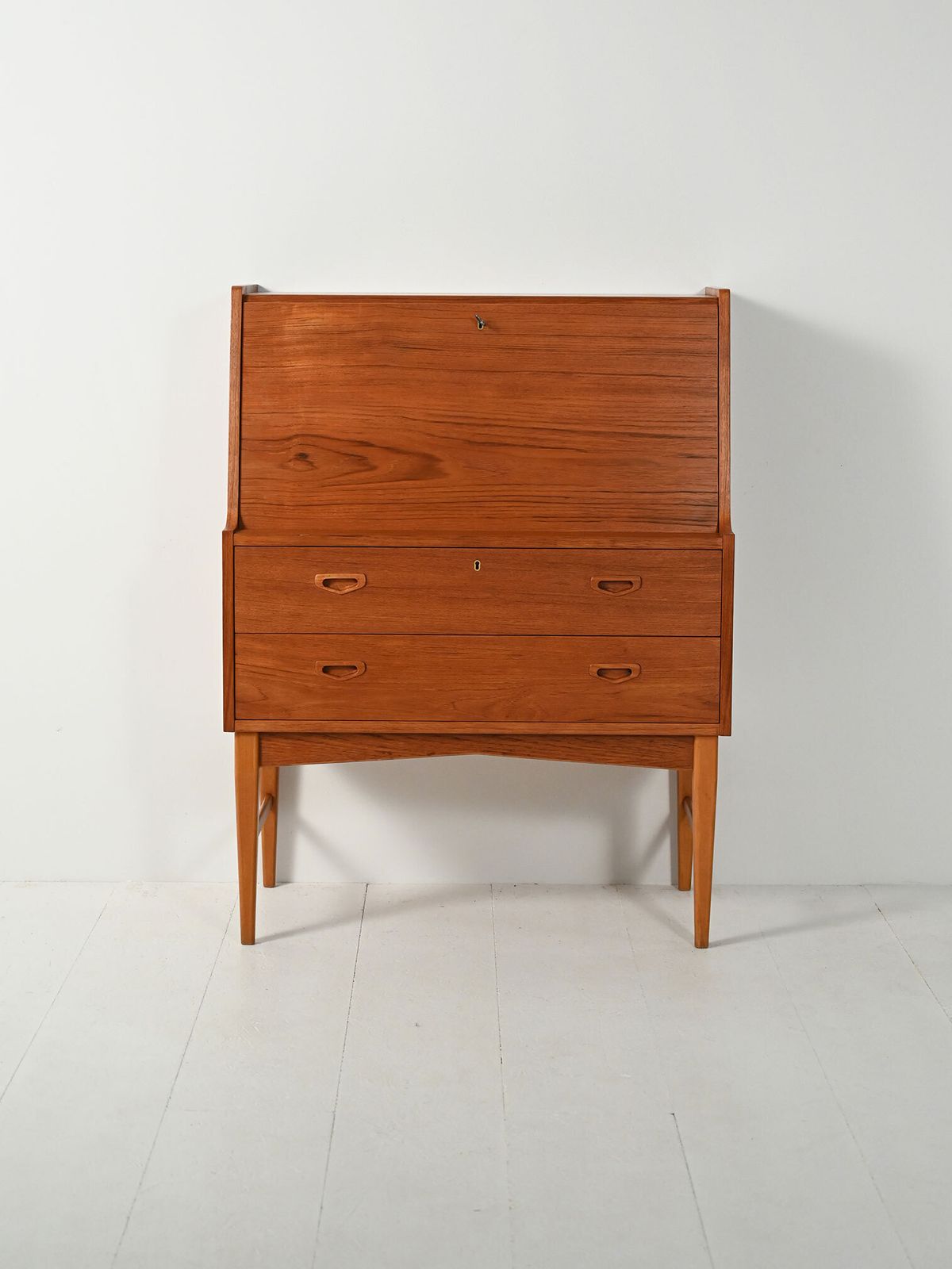 Scandinavian Secretaire With Hidden Mirror, 1960s photo furniture