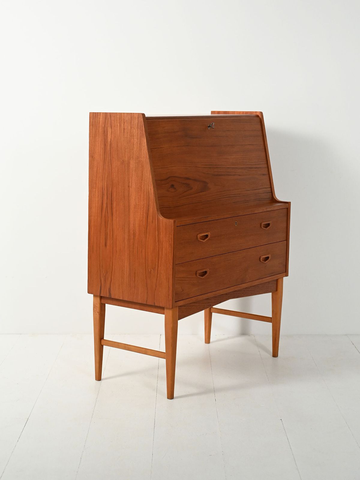 Scandinavian Secretaire With Hidden Mirror, 1960s photo Furniture