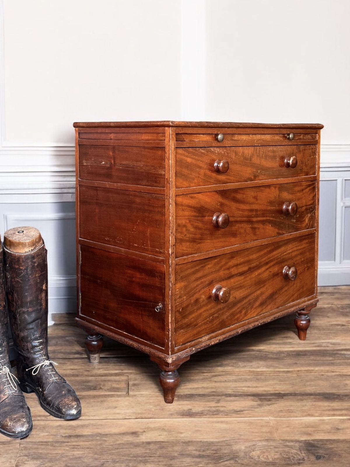 1000.0 19th Century Mahogany Dressing Chest photo