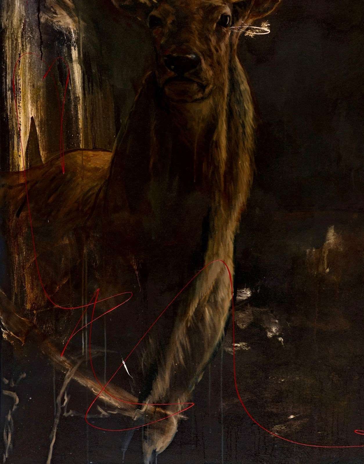 Large Oil And Acrylic On Canvas From 'On The Edge Of Wrong' Exhibition 2010 photo buy