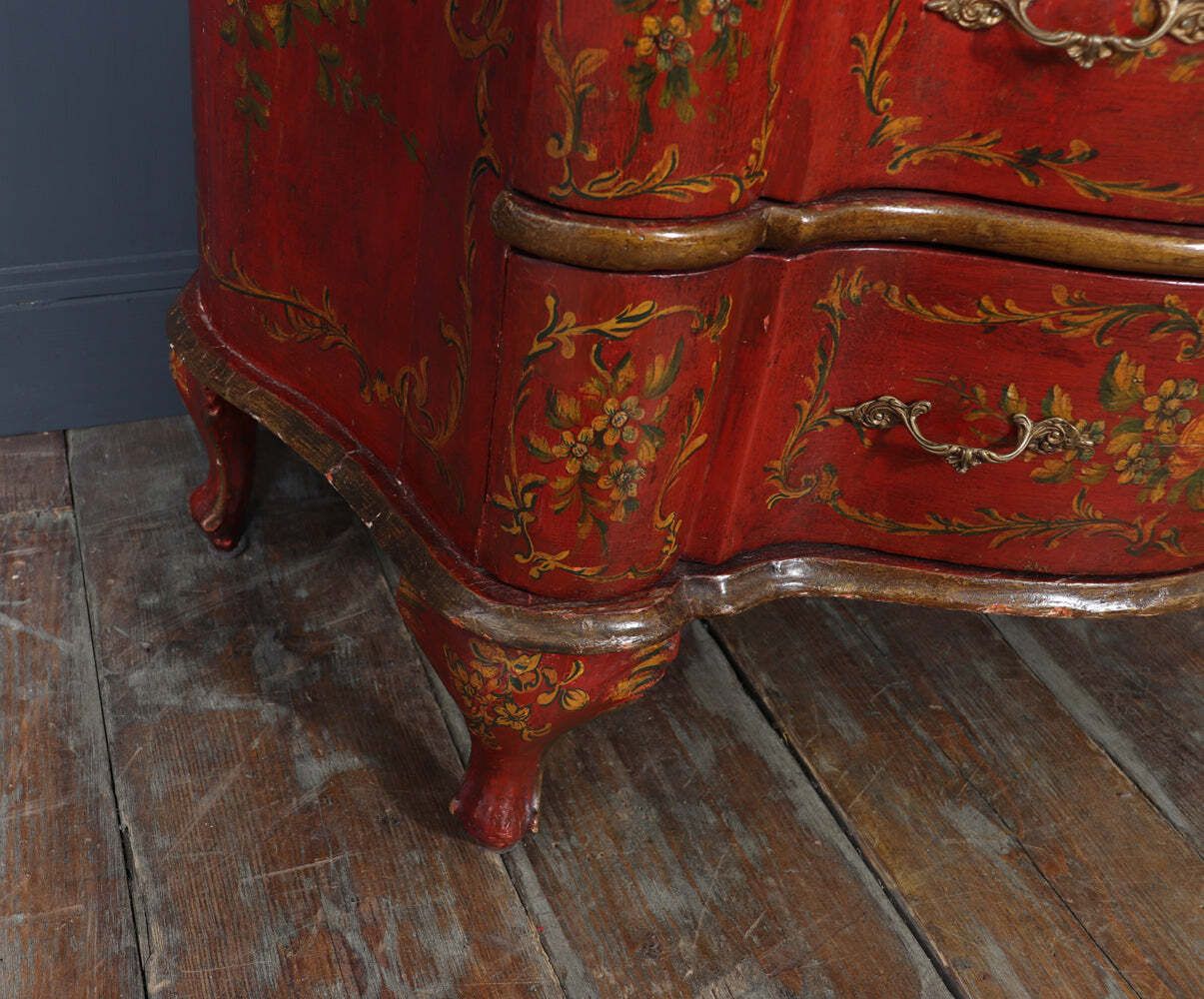 photo for sale Italian Painted 'Lacca Povera' Commode, 19th Century