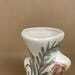 Mid Century Porcelain Vase Sculptural Floral Modernist Design Studio Art Hand Painted Pottery Home Decor Retro Midcentury Modern Accent photo Home Decor