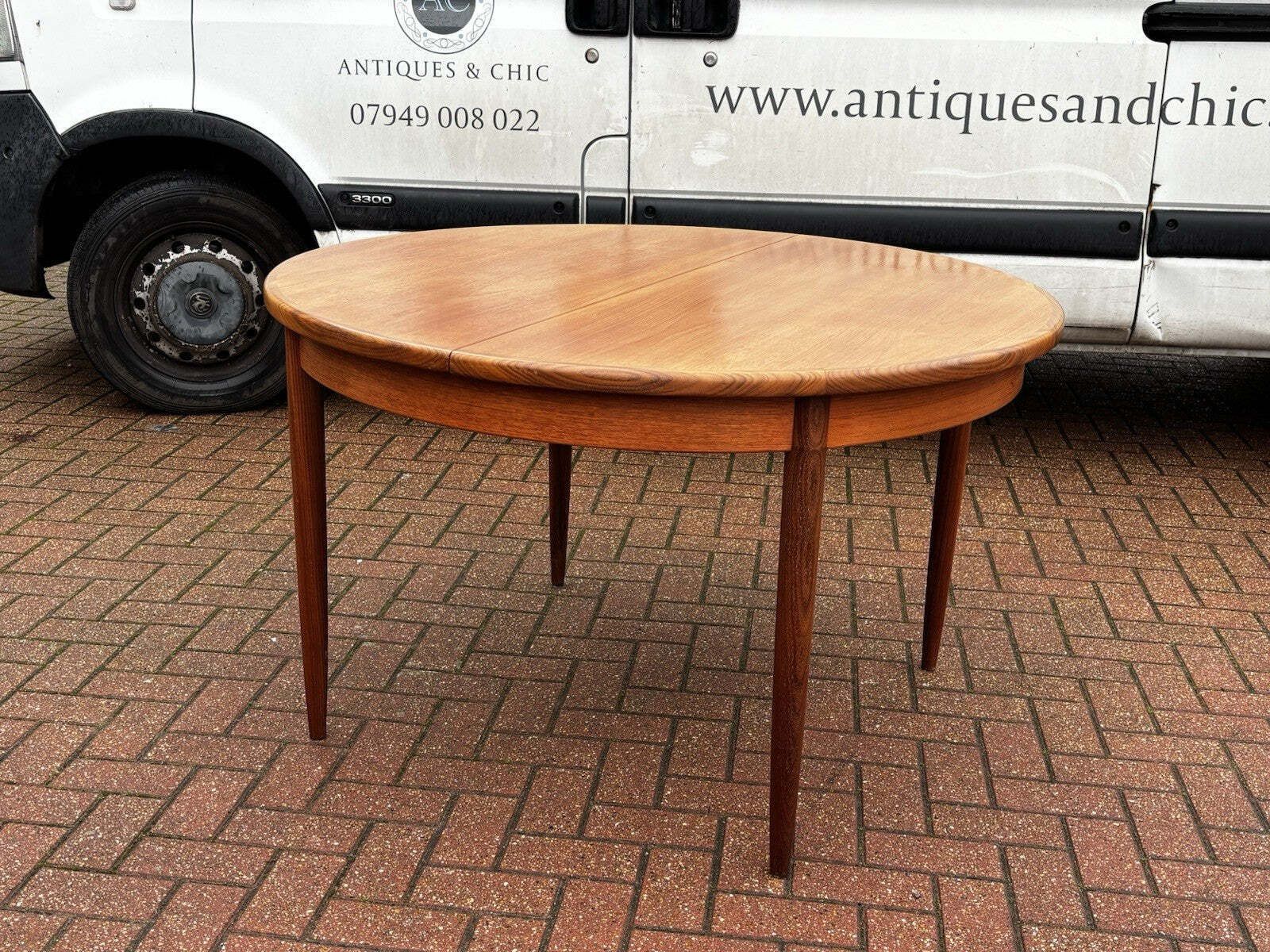 photo buy Mid Century G Plan Circular Extending Dining Table & 4 G Plan Dining Chairs