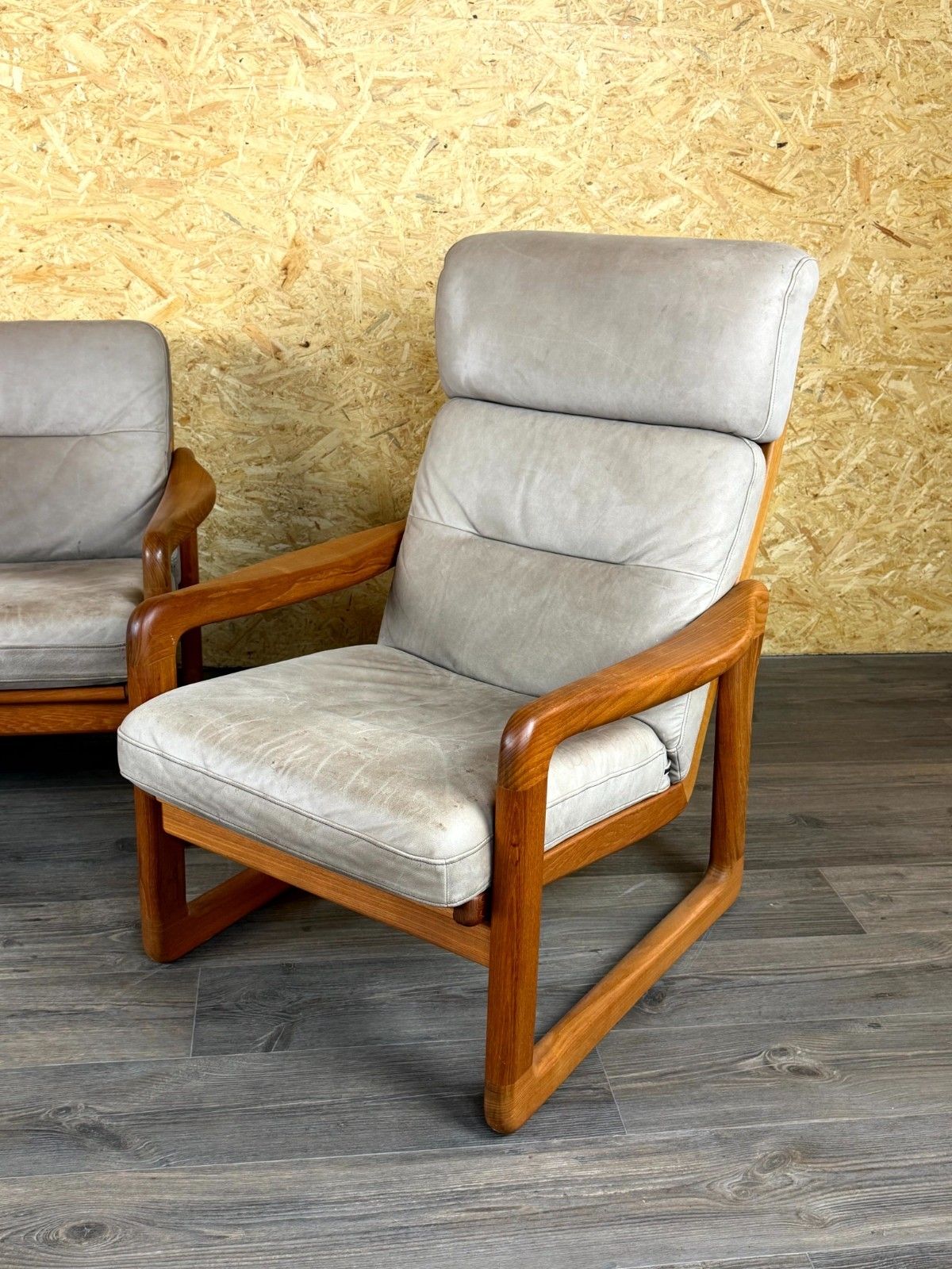 60s 70s Teak Sofa 3 Seater & 2x Armchairs Easy Chair Holstebro Møbelfabrik A/S photo 1653.0