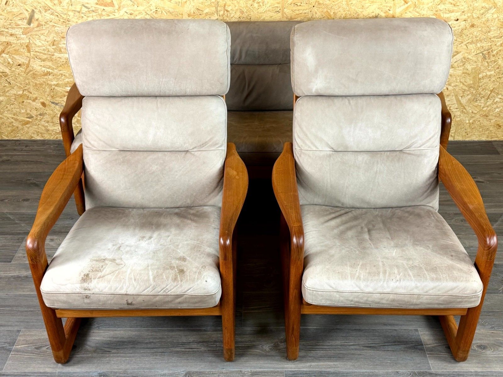 photo for sale 60s 70s Teak Sofa 3 Seater & 2x Armchairs Easy Chair Holstebro Møbelfabrik A/S