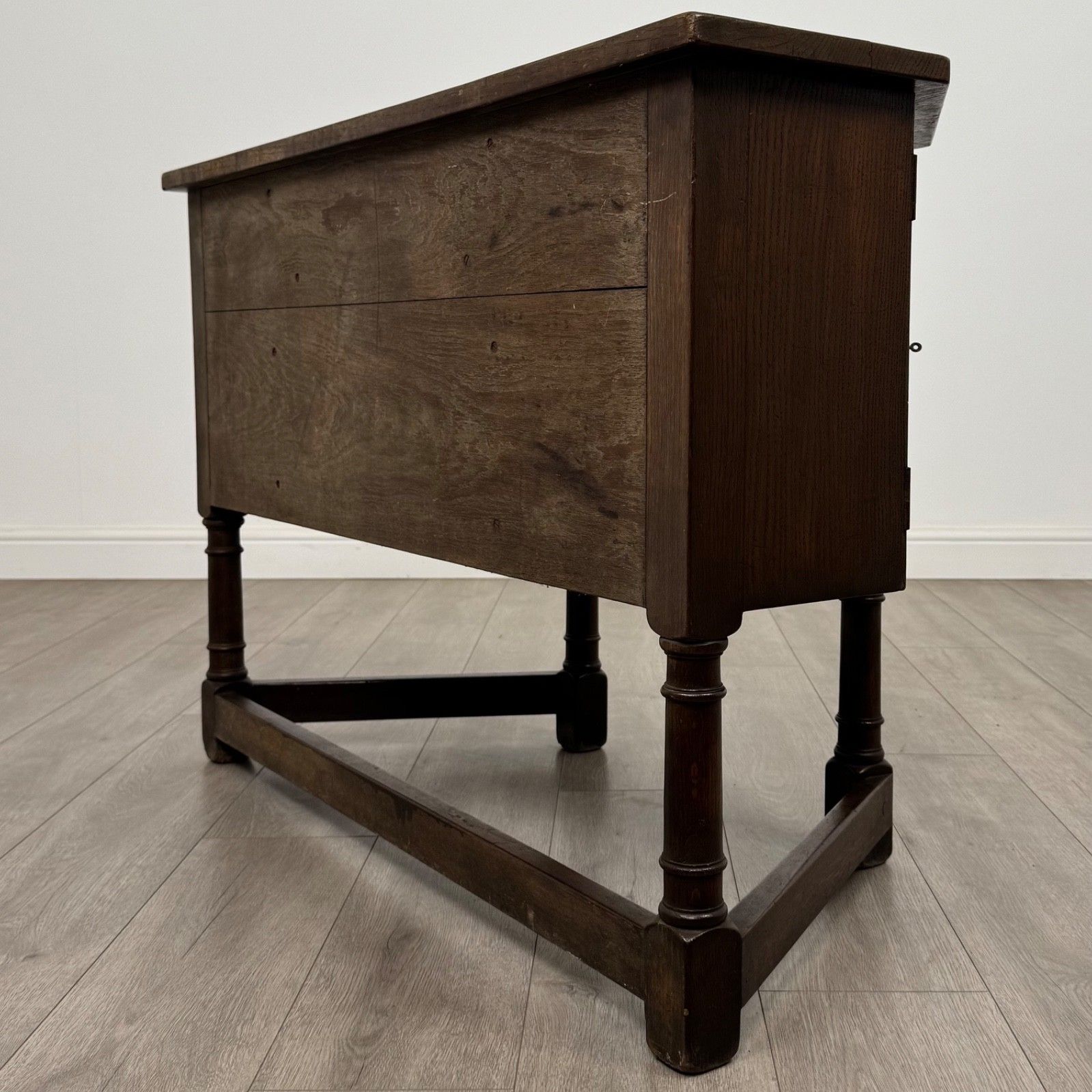 Antique 20th Century Good Quality Carved Oak Desk photo buy