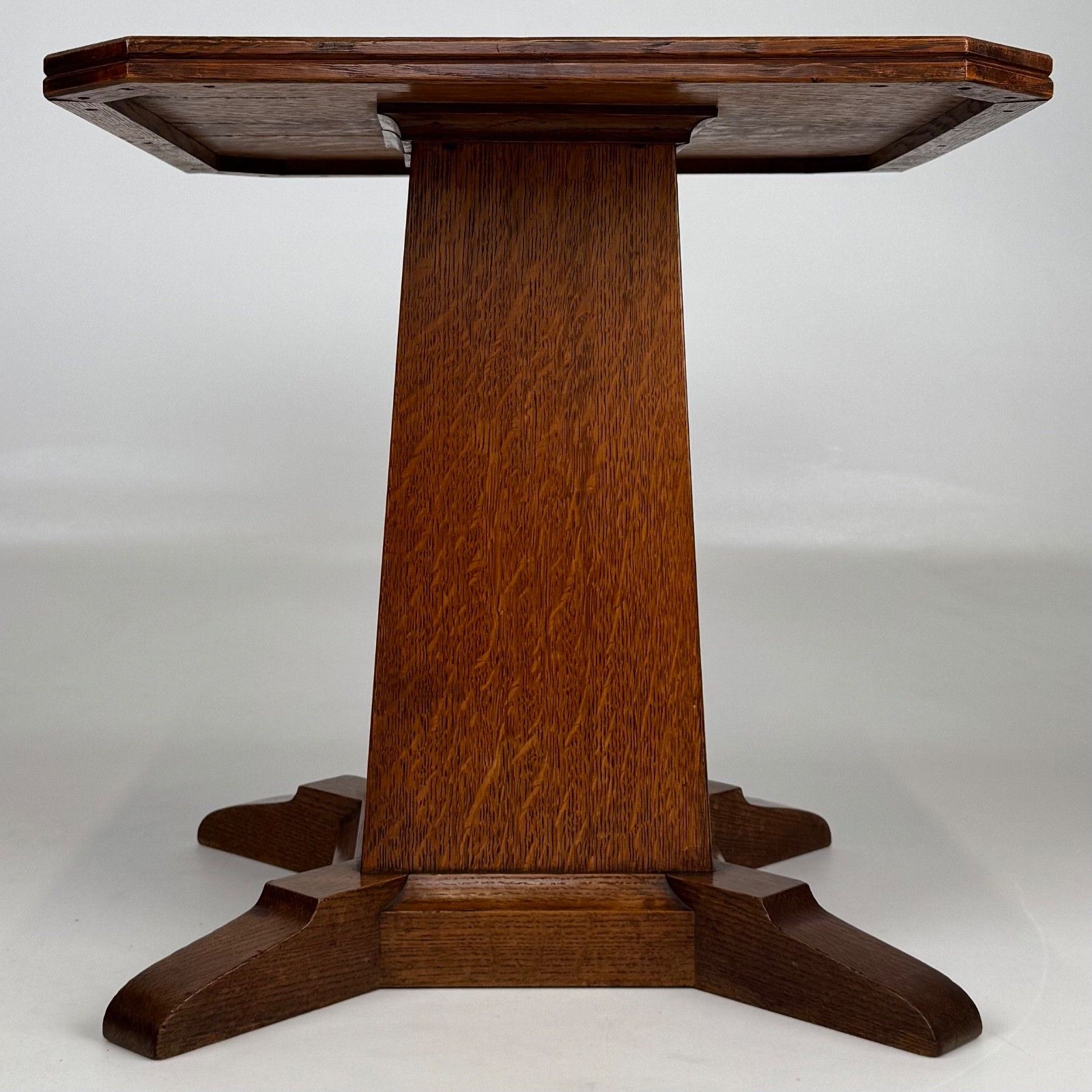 Antique 20th Century Good Quality Side Table In Oak photo 365.0