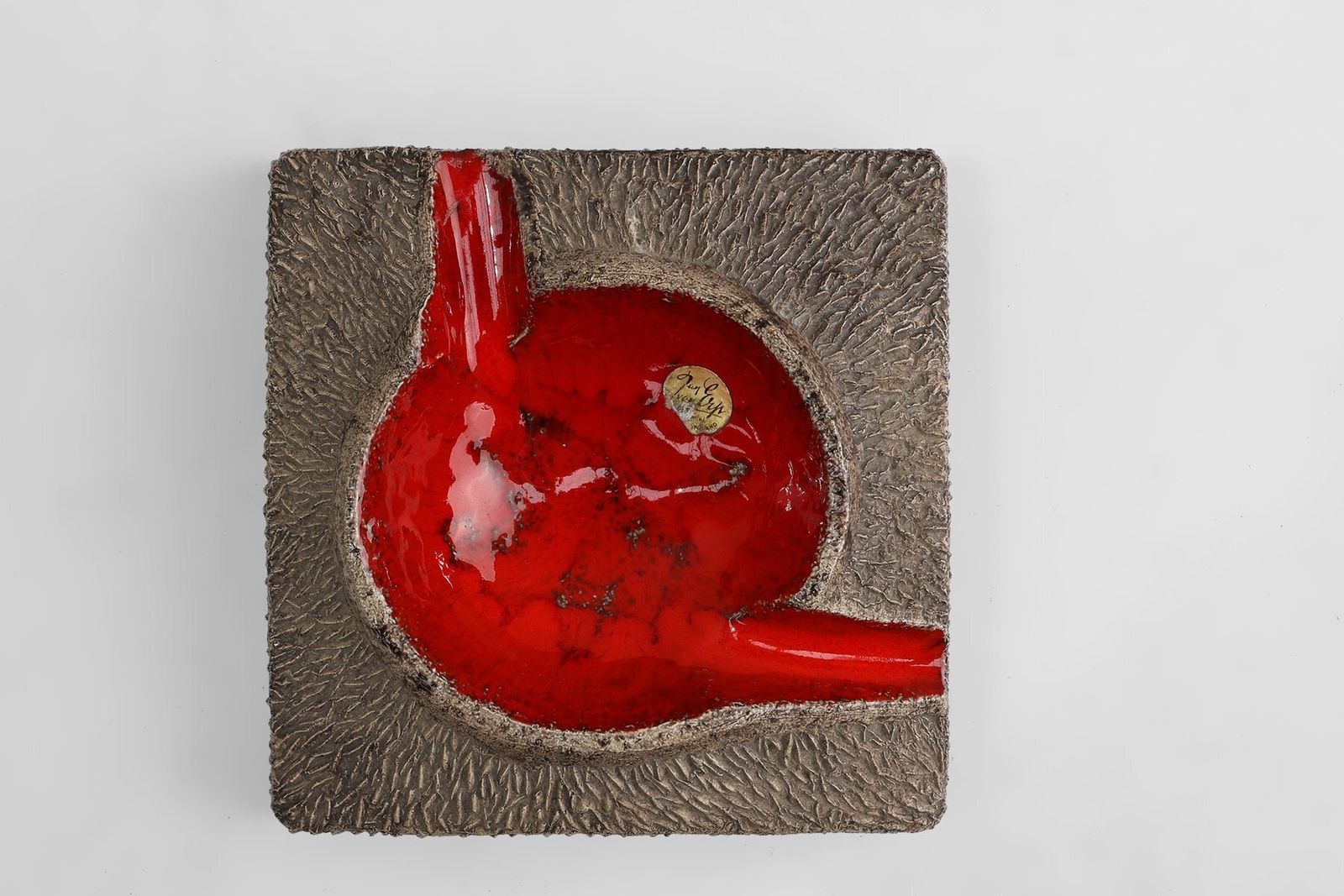 Mid Century Ceramic Ashtray From Jan Van Erp, The Netherlands, 1970s photo 578.0