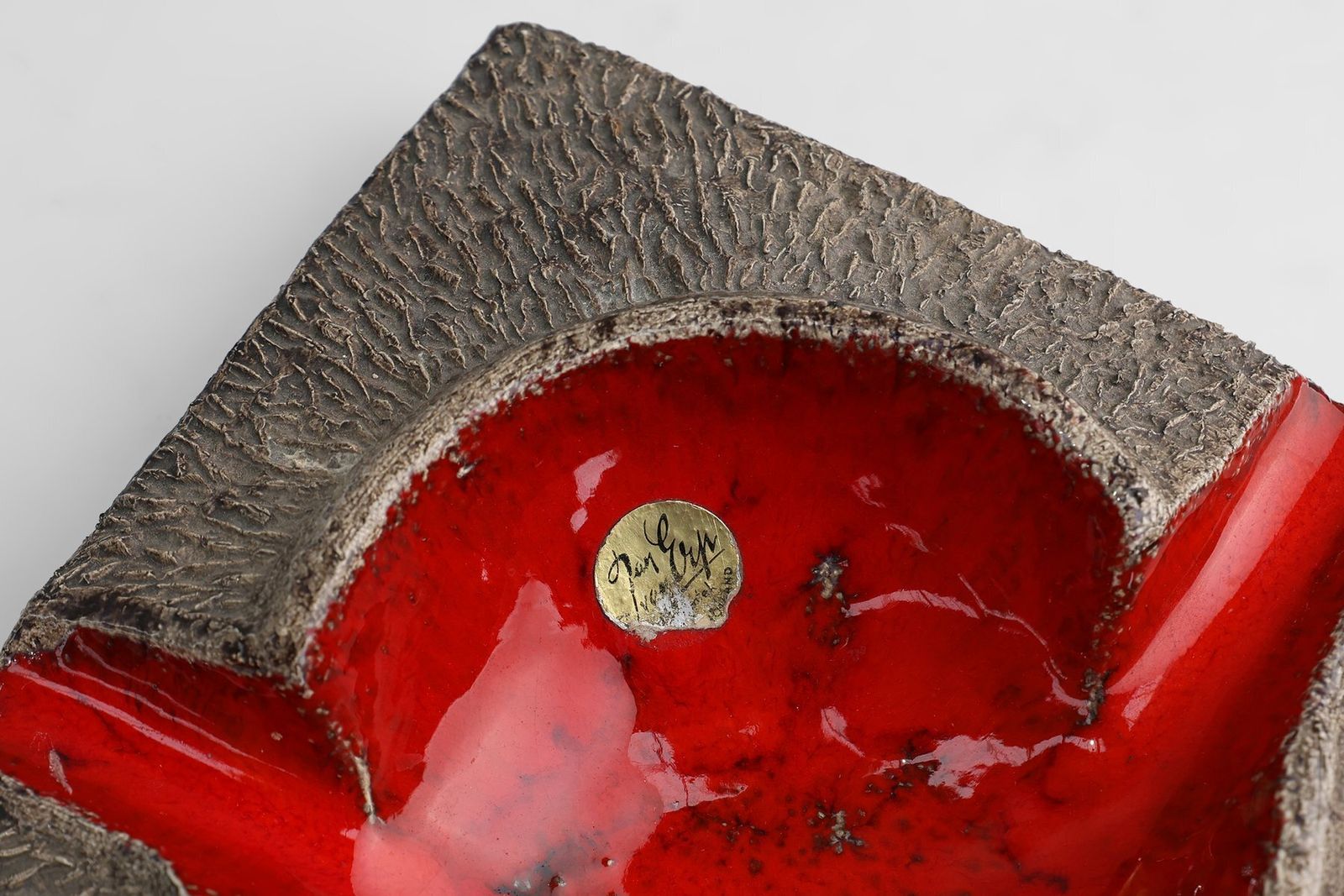 photo furniture Mid Century Ceramic Ashtray From Jan Van Erp, The Netherlands, 1970s