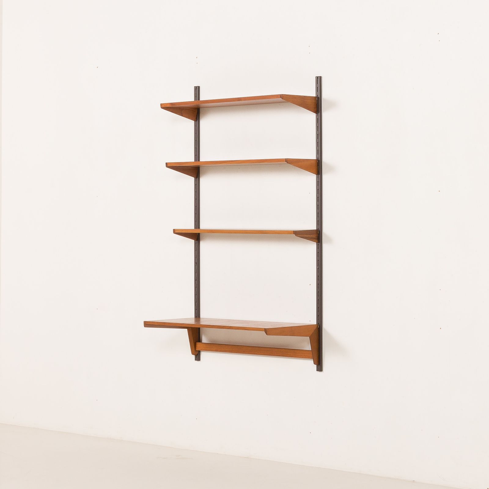 Kai Kristiansen Minimalist Shelving Unit With A Desk, Fm Mobler, 1960s photo for sale