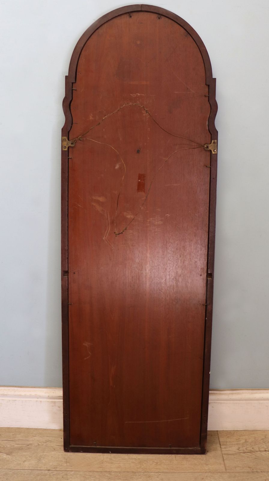 495.0 A Truly Wonderful & Certainly Unusual 19th Century Mahogany Framed Wall Mirror. photo