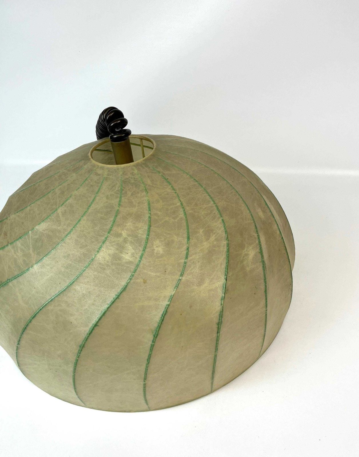 photo furniture Very Rare Mid Century Swirl Cocoon Pendant Lamp By Goldkant Castiglioni Age