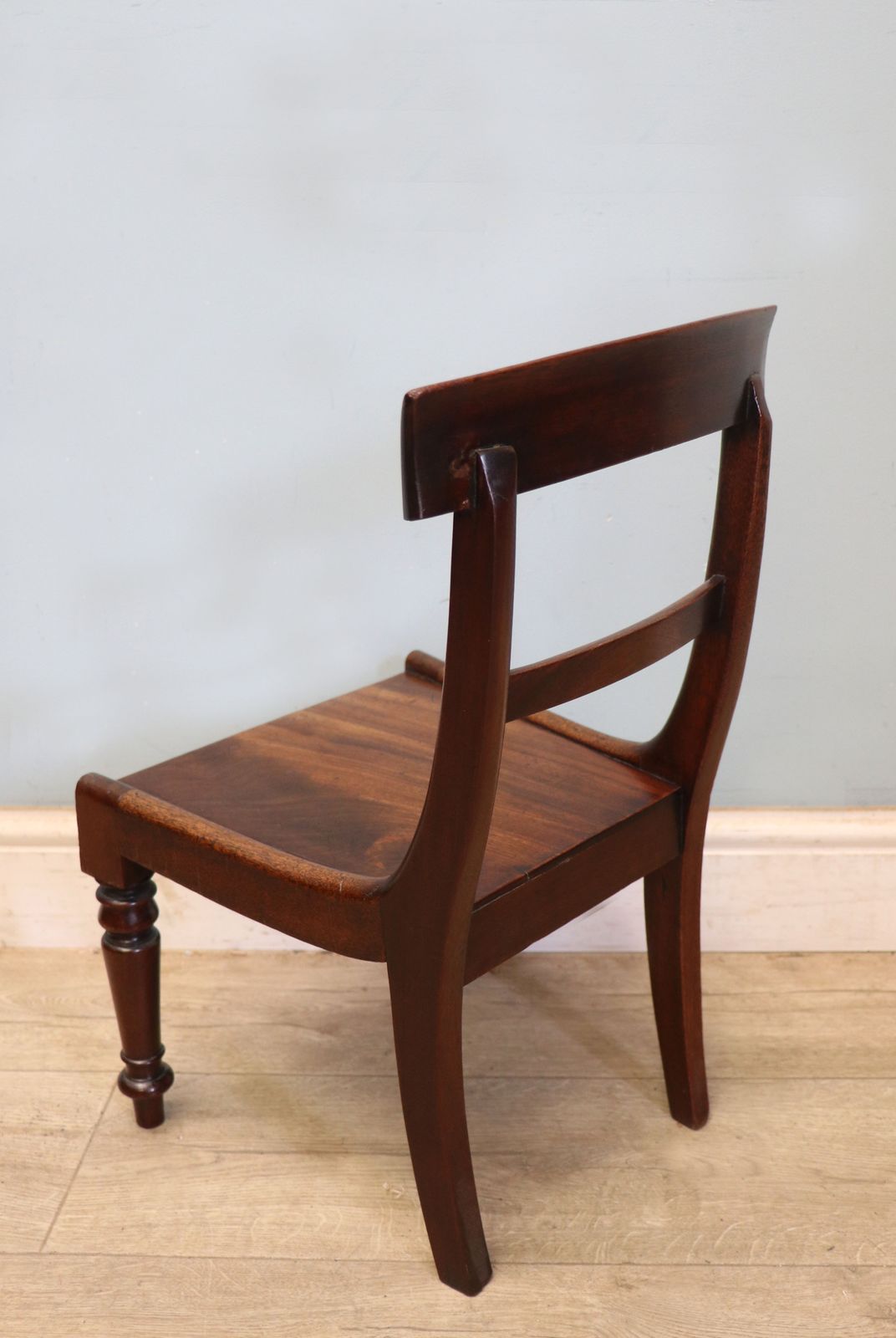 An Early Victorian Child’s Mahogany Bar Back Chair. photo for sale