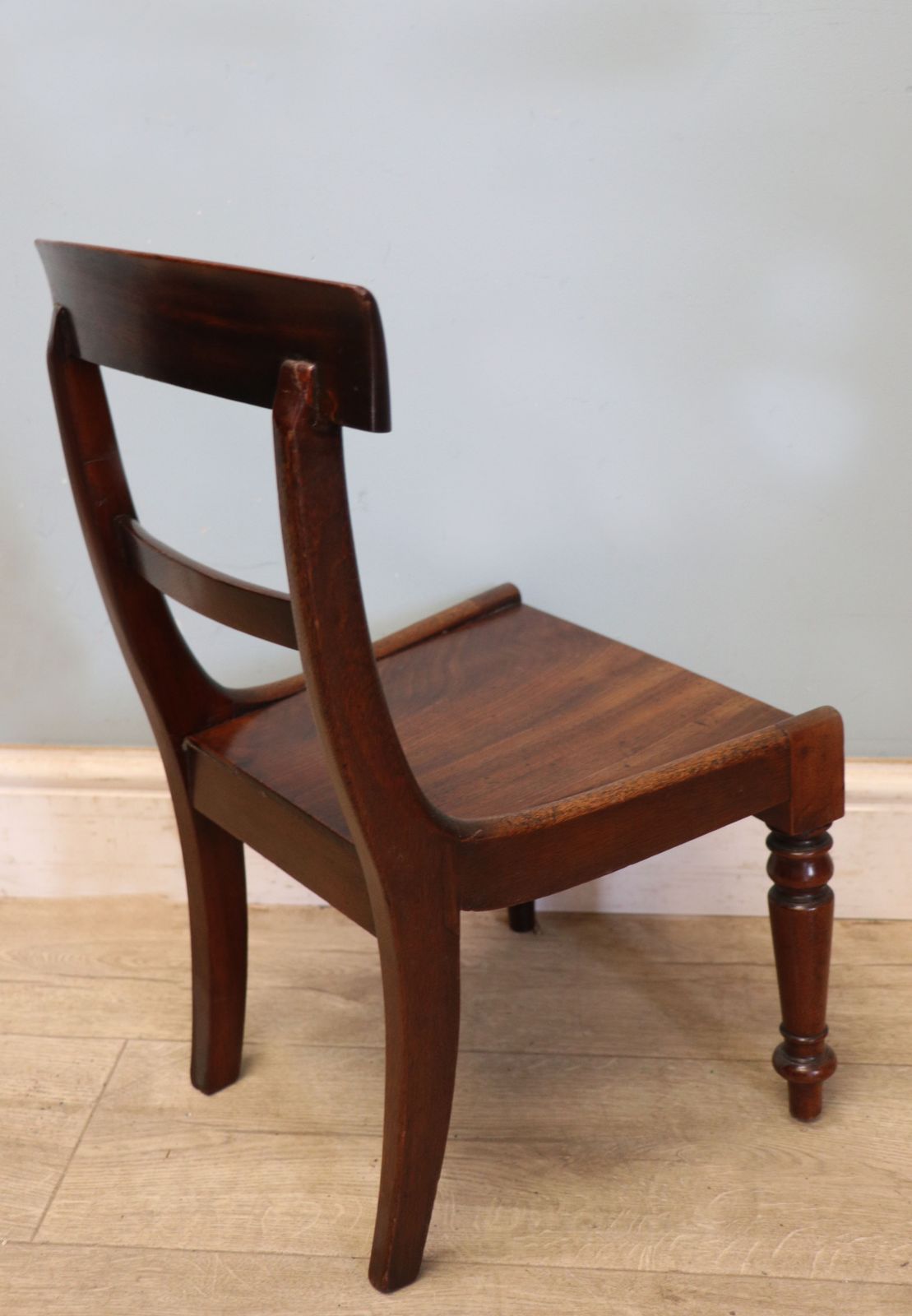 photo for sale An Early Victorian Child’s Mahogany Bar Back Chair.