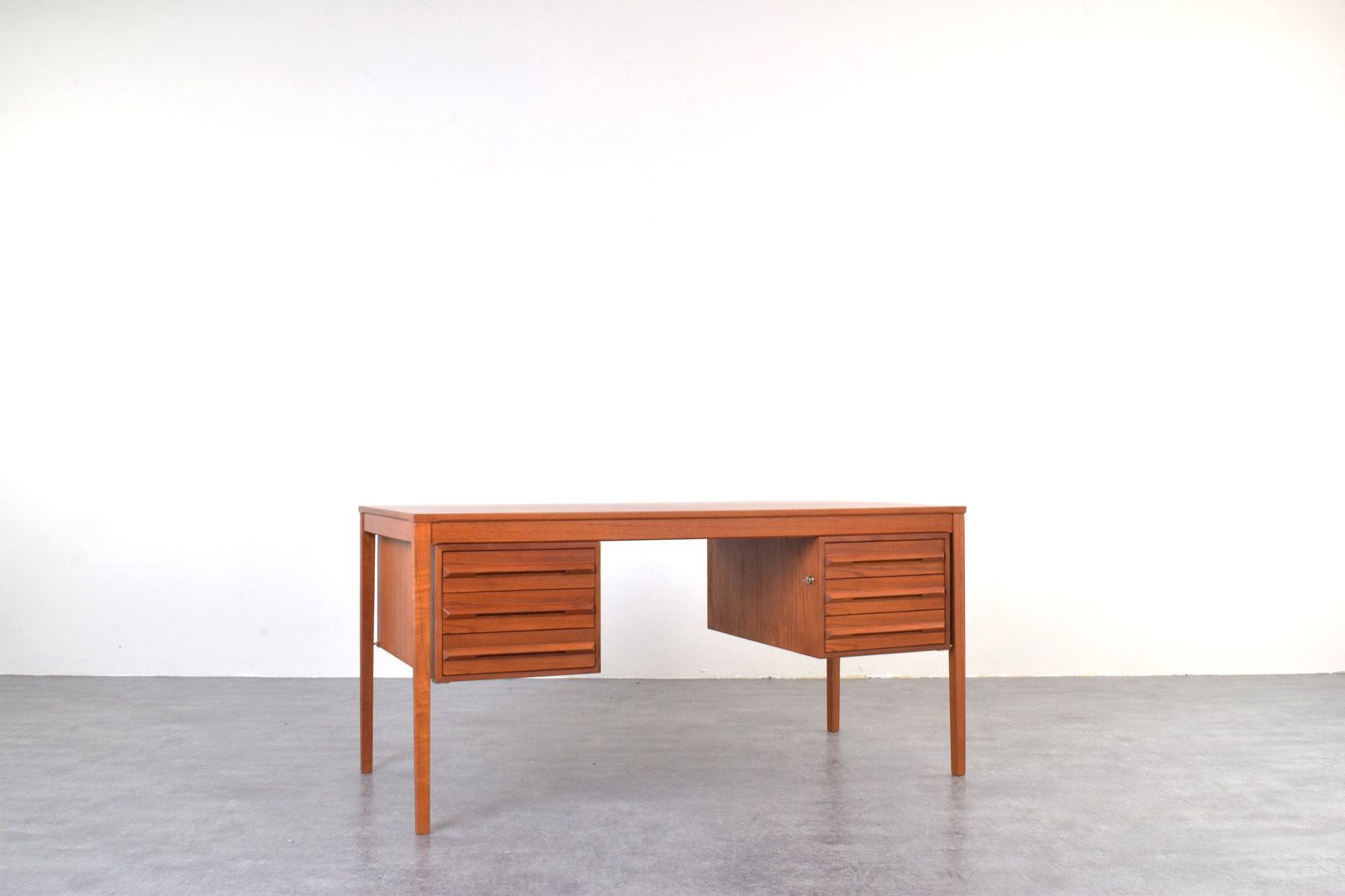Mid Century Teak Executive Desk By Torbjørn Afdal For Bruksbo
