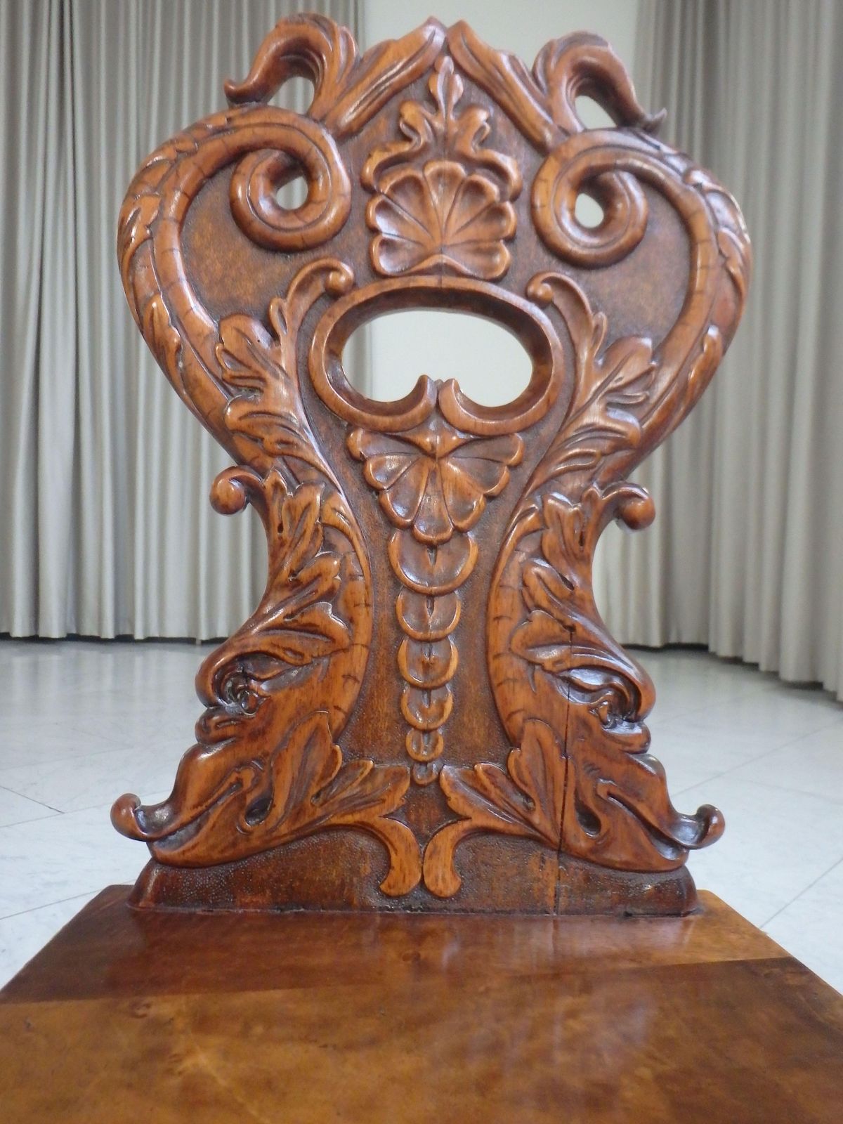 photo furniture Pair Of 19th Century Brutalist Carved Wooden Chairs With Fabulous Creatures