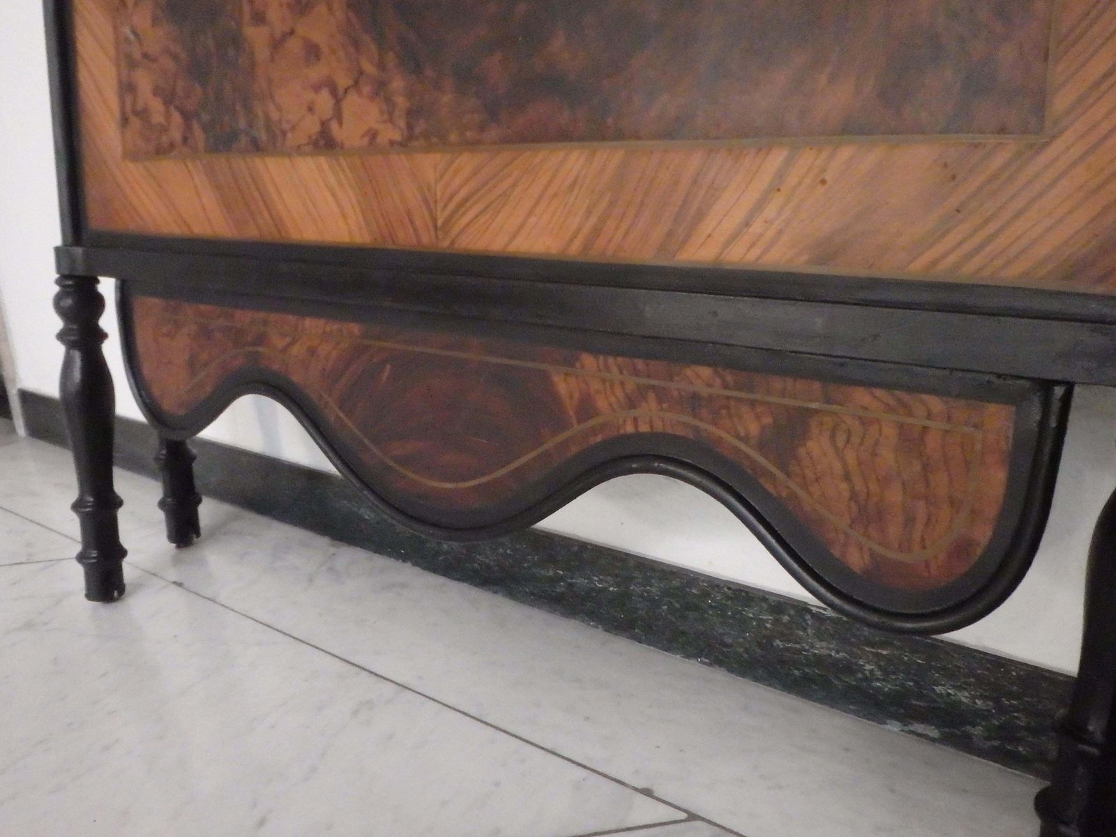 photo for sale 2 Art Nouveau Metal Hand Painted Extravagant Single Beds With Flowers Chalet Sty