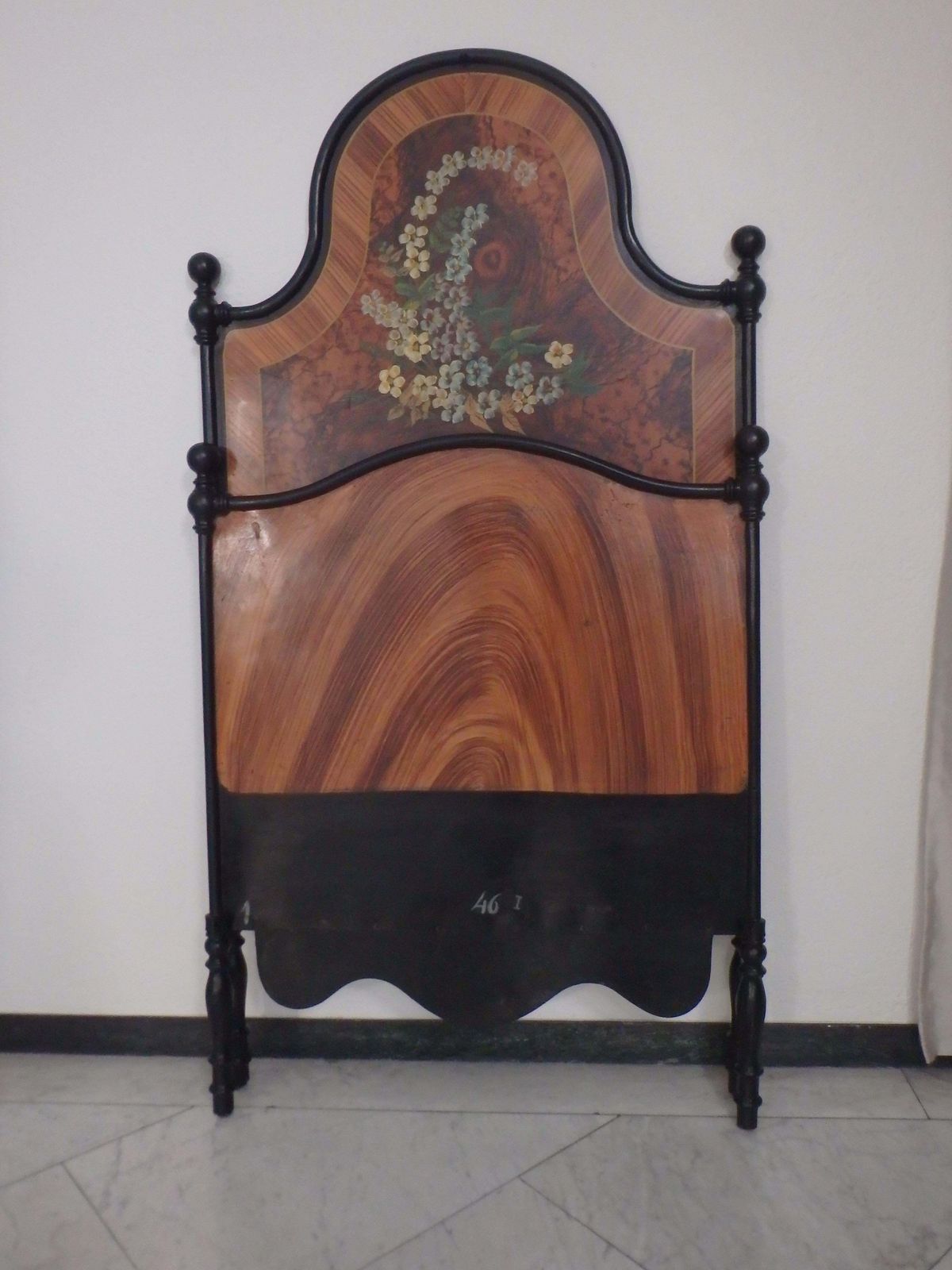 Furniture 2 Art Nouveau Metal Hand Painted Extravagant Single Beds With Flowers Chalet Sty photo