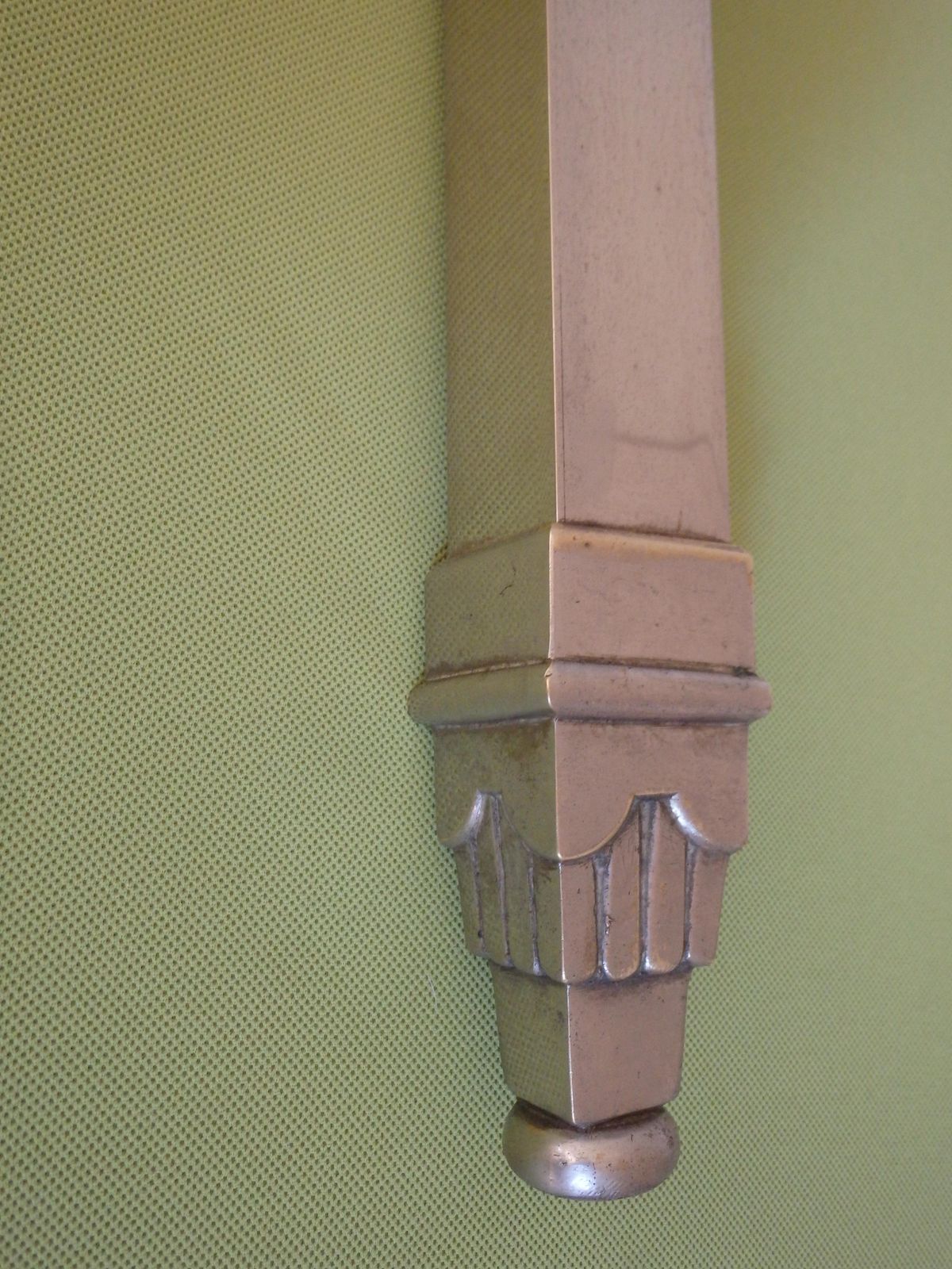 Geometrical Spanish Art Deco Nickel Bed Head And Foot Part With Floral Ornaments photo vinterior