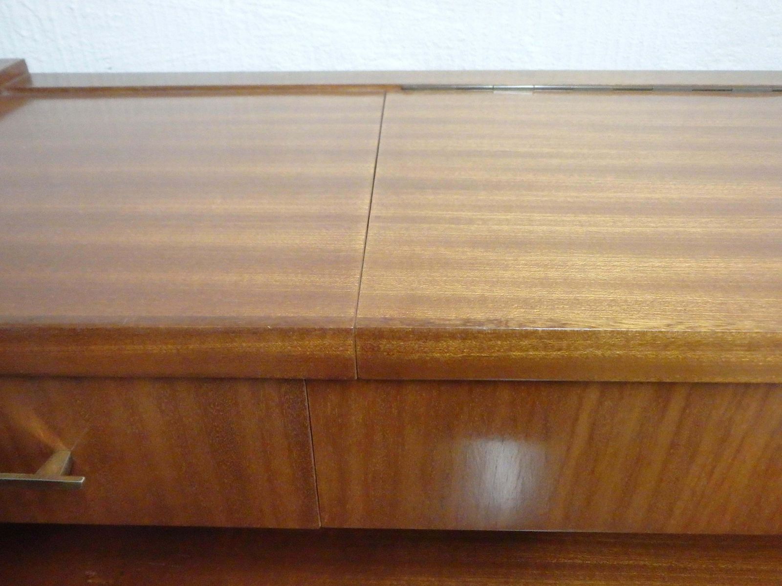3129.0 Mid Century Full Mahogany Gentlemen Dresser "Homme Debout" photo