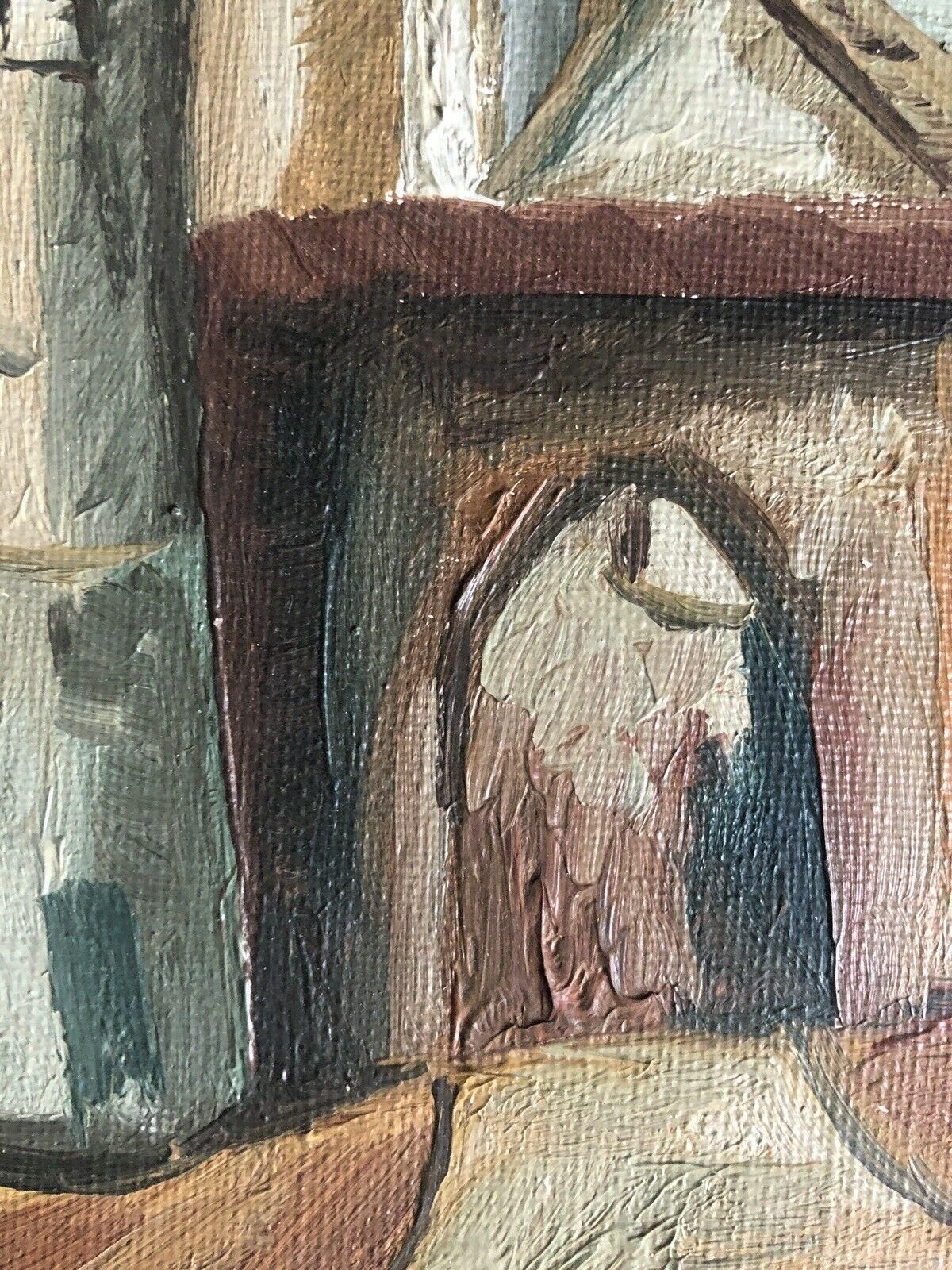 Unknown Fernand Audet Signed French Post Impressionist Oil   The City Gates Mid 20th Century photo 320.0