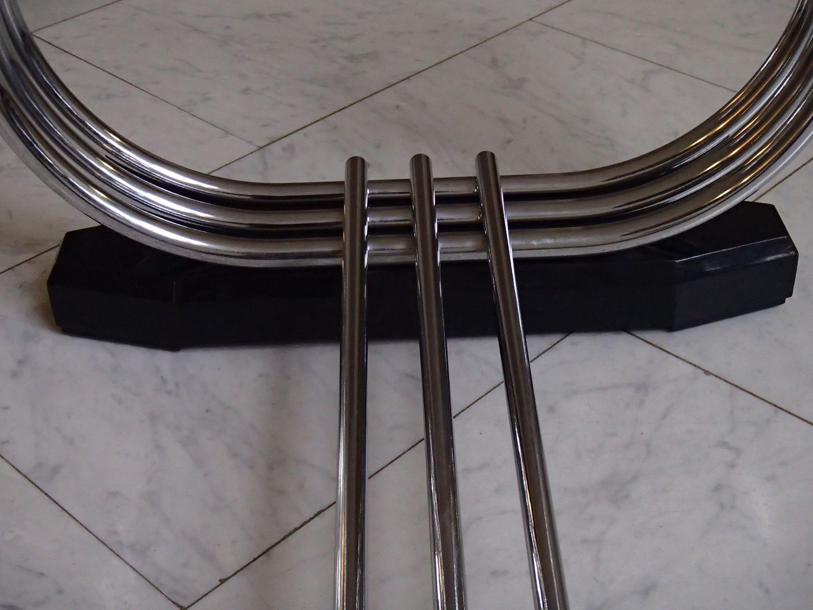 1930thies Tubular Chrome And Blck Top Table For Pel By Serge Chermayeff photo Furniture