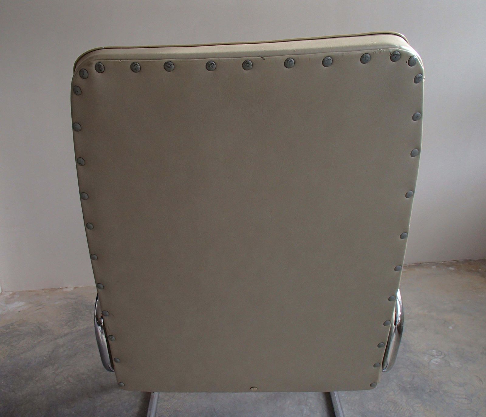 Midcentury Mauser Armchair With Original Leatherette Grey And Black photo 1399.0