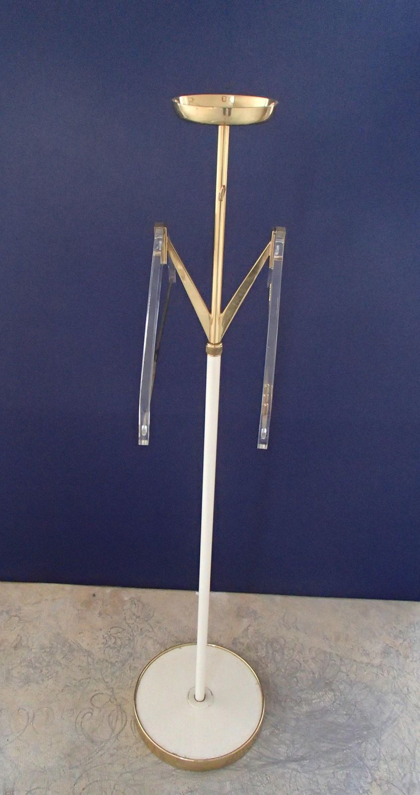Midcentury Plexi & Brass Rack For Coasts, Trousers, Ties, Belts And Cufflinks photo Furniture
