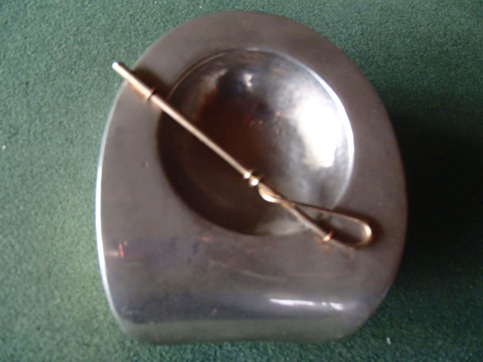 Modern Ashtray Made Of A Real Horse Foot With Metal And photo furniture