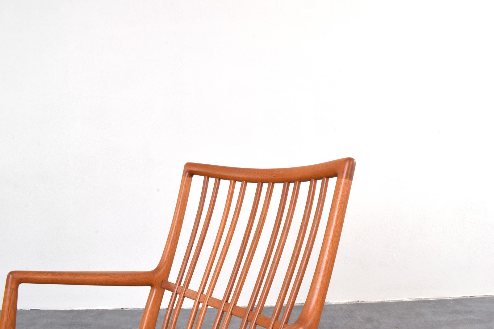 Oak Ml33 Rocking Chair By Hans J. Wegner For A/S Mikael Laursen, 1950s photo vintage