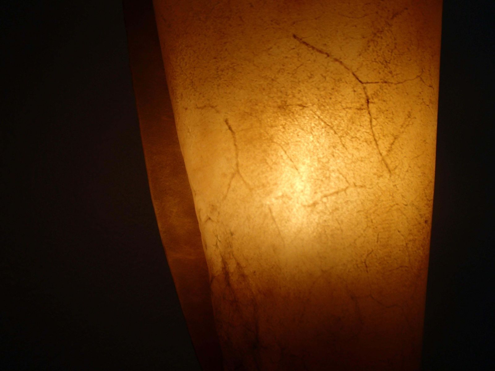 photo buy Midcentury Brutalist Pair Handmade Floor Lamps Wood And Rolled Skin Shades