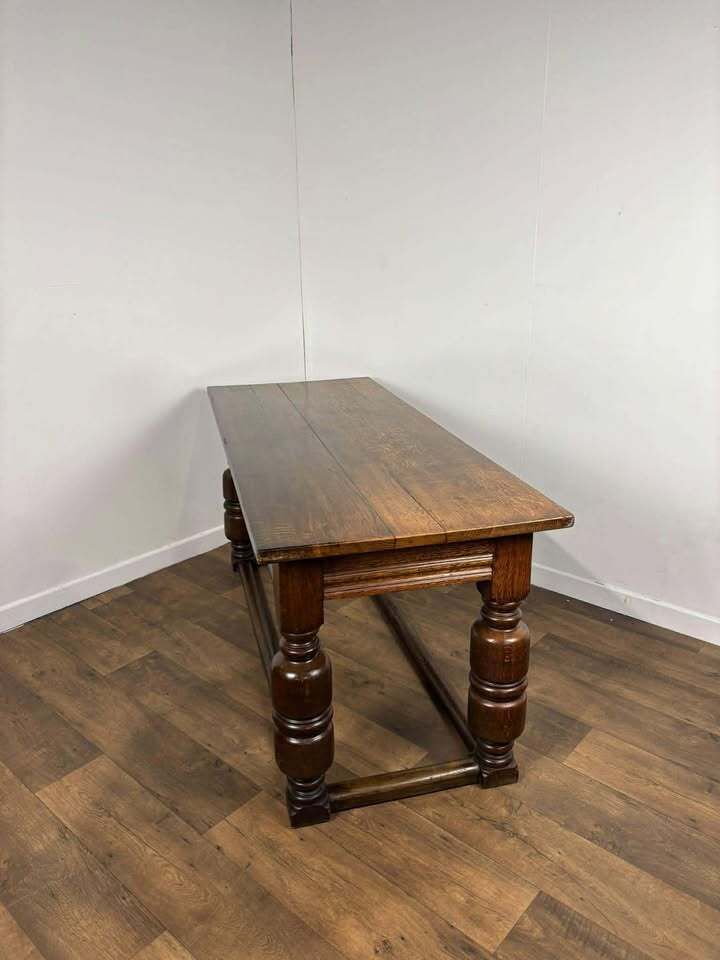 photo furniture Antique Oak Refectory Table