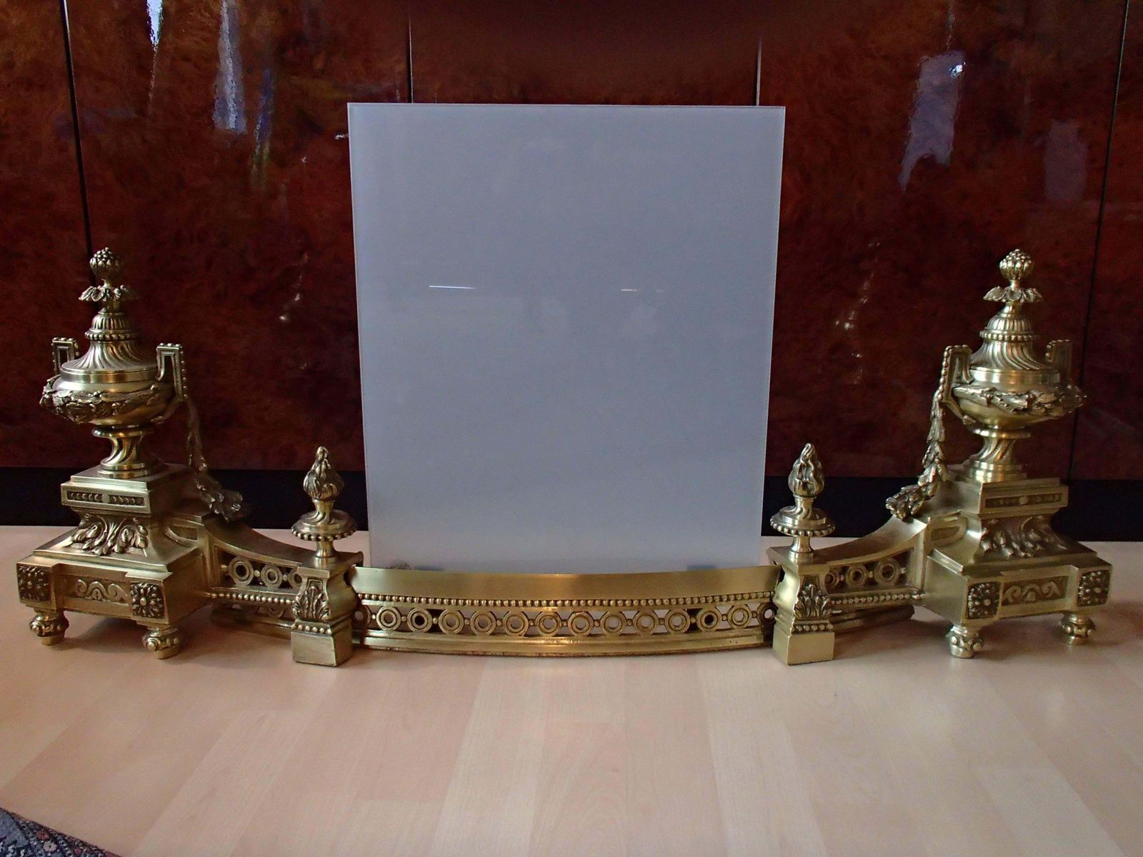 19th Century Empire Fireplace Bronze Or Brass photo buy