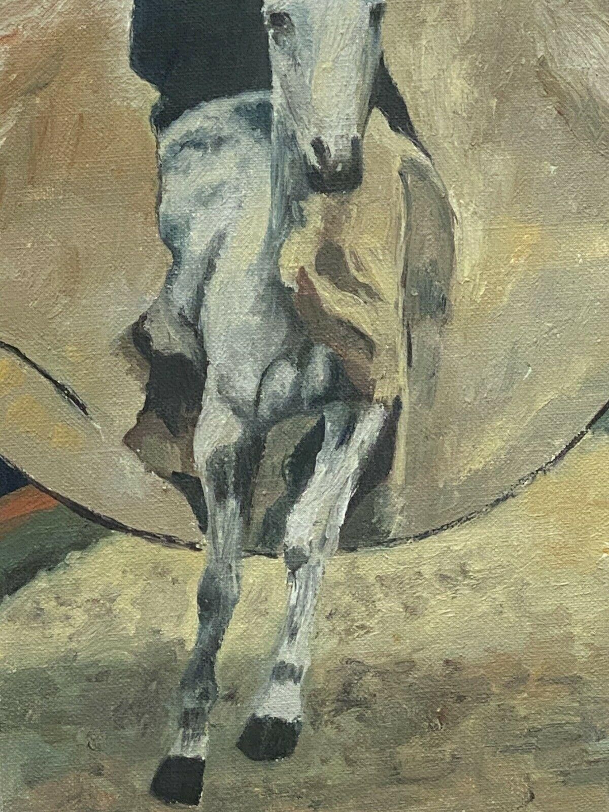 Unknown Fernand Audet French Impressionist Oil, The Circus Horse Circa 1950s photo for sale