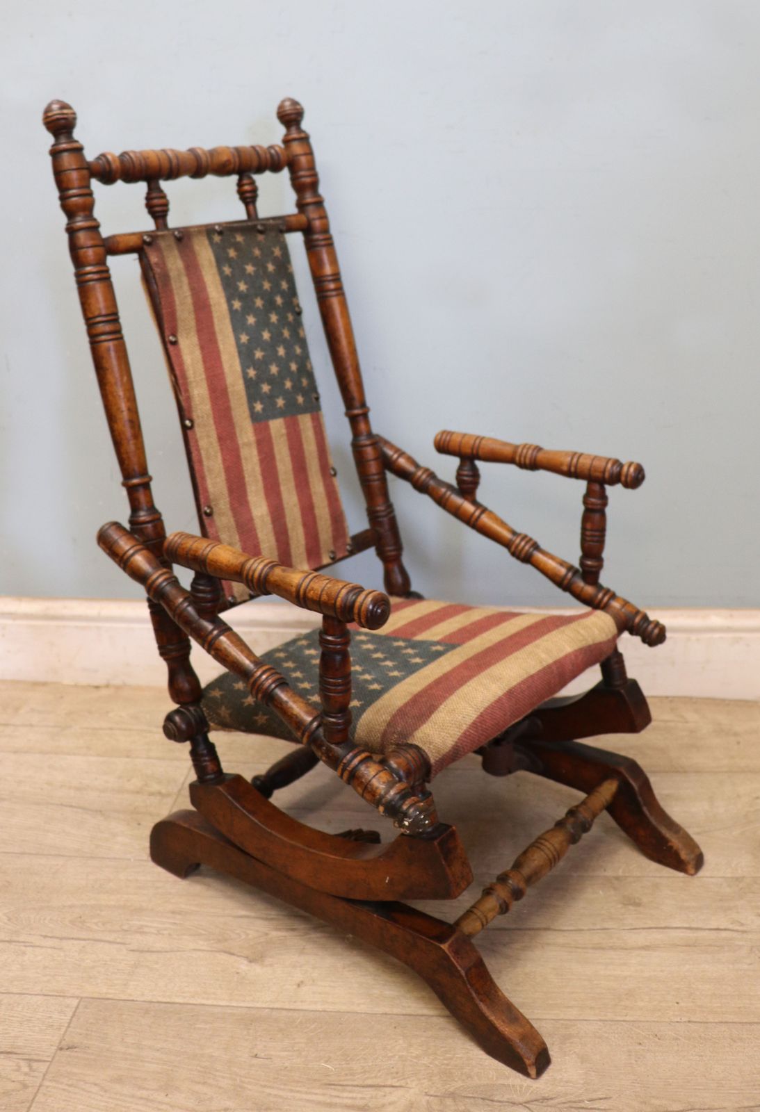photo for sale An Absolutely Lovely, Charming Late 19th Century American Child’s Rocking Chair.