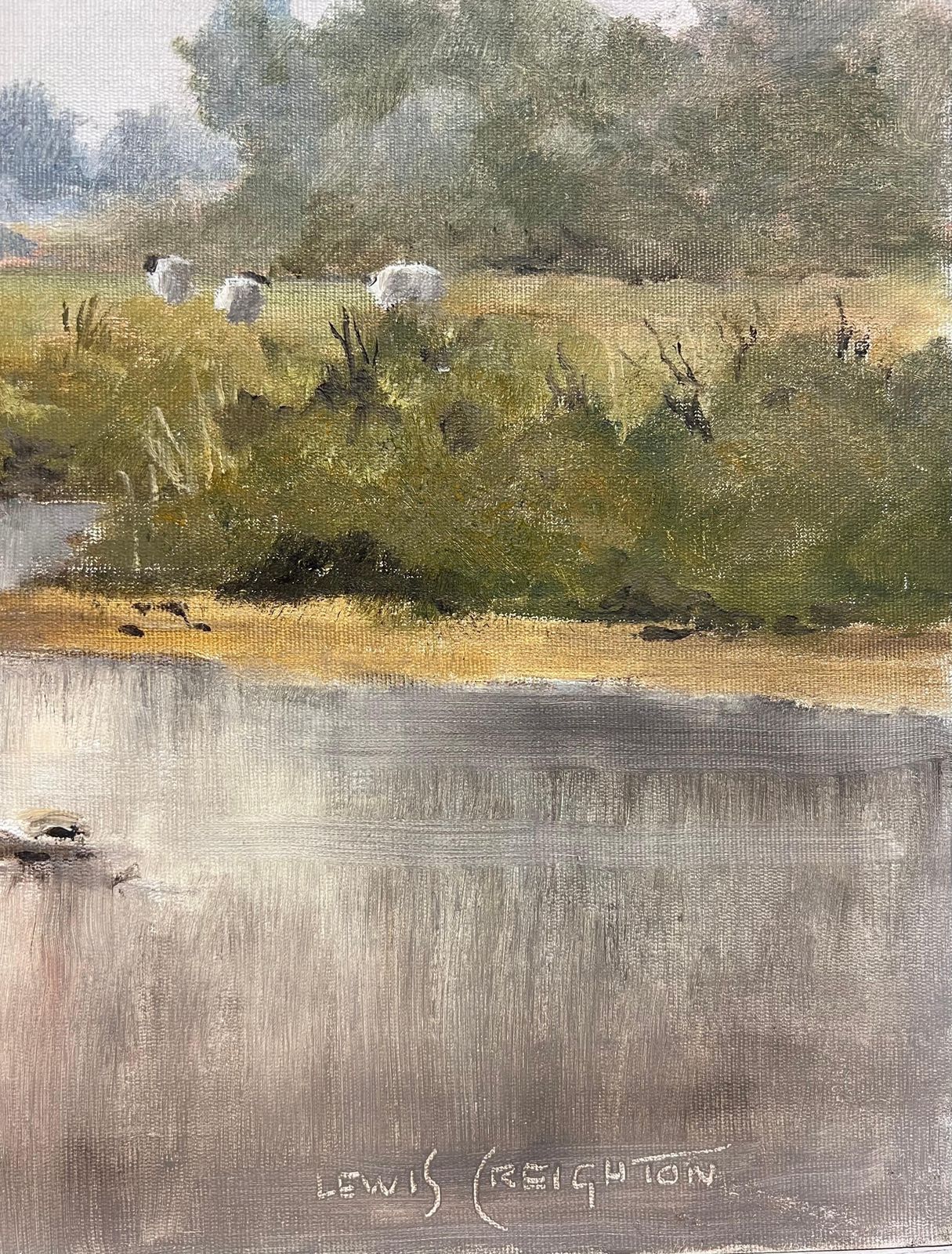 Fishing In The Yorkshire Dales British Impressionist Oil Painting 20th C photo 730.0