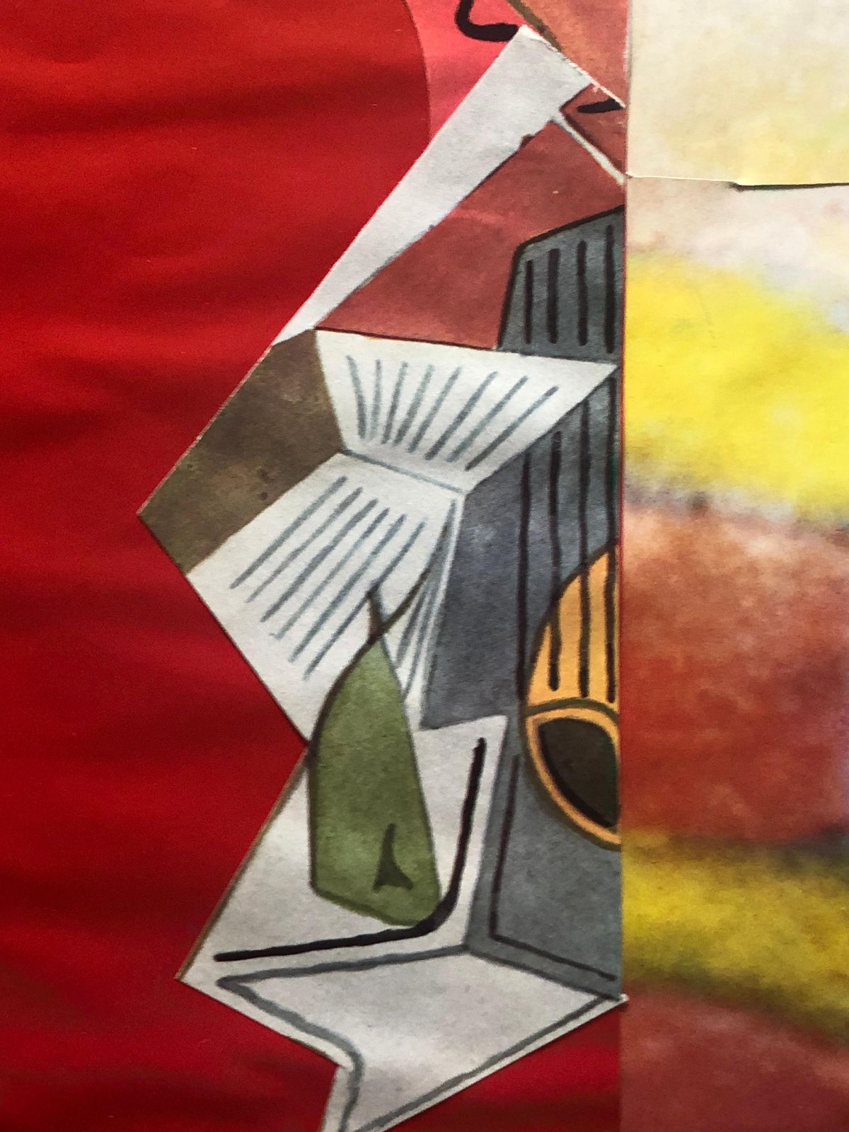 Bernard Herzog 20th Paris School Collage Cutout Artwork Wonderful Interior Design Options! 20th Century photo vinterior